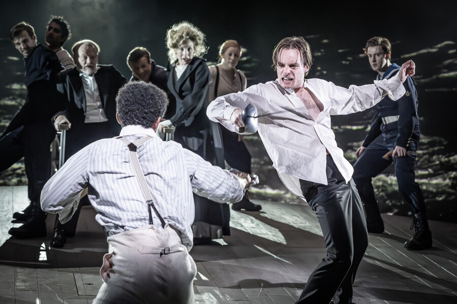 Hamlet, Royal Shakespeare Company, 2025, photograph by Marc Brenner