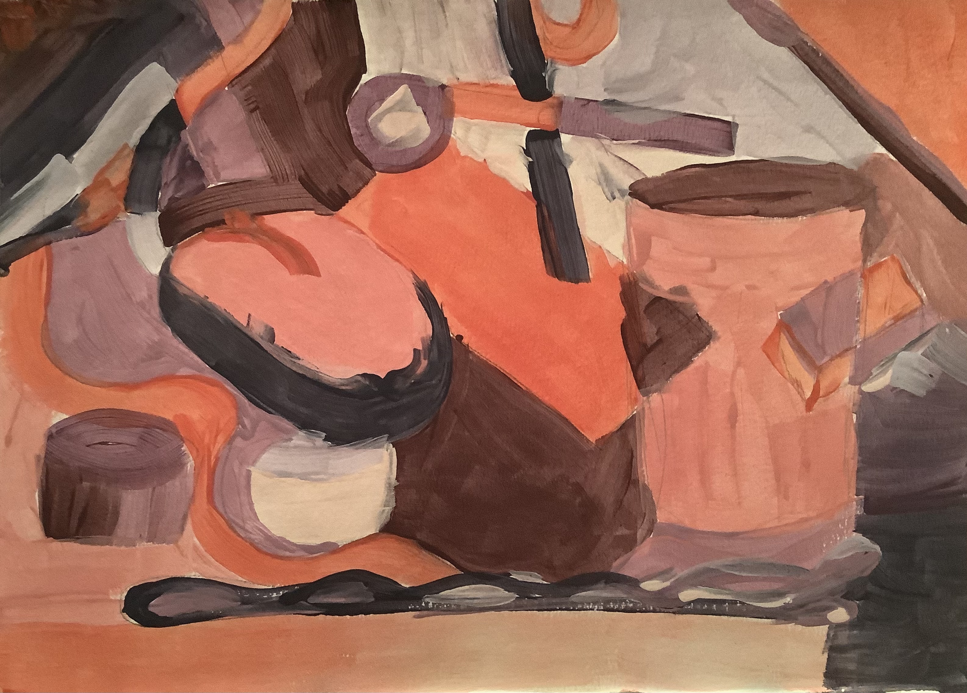 Avermelhadosazulados | 21cm x 29,7cm | Rosângela Caldas | 2020 | guache sobre canson