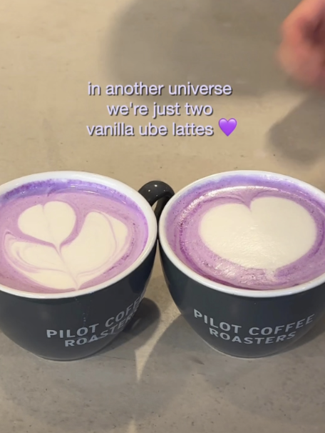 In another universe we're just two vanilla ube lattes – Client: Pilot Coffee, 2024.
