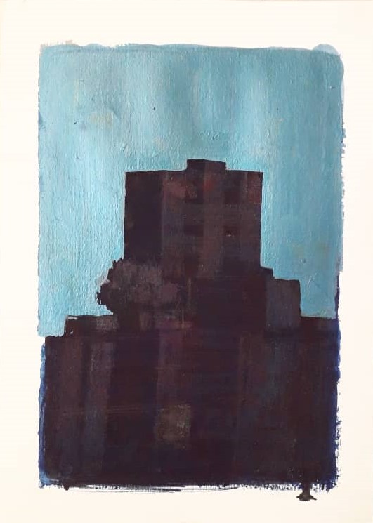 Khalid Abdel Rahman, Untitled 3, 2020, Acrylic on paper, 35 x 25 cm, $350.00
