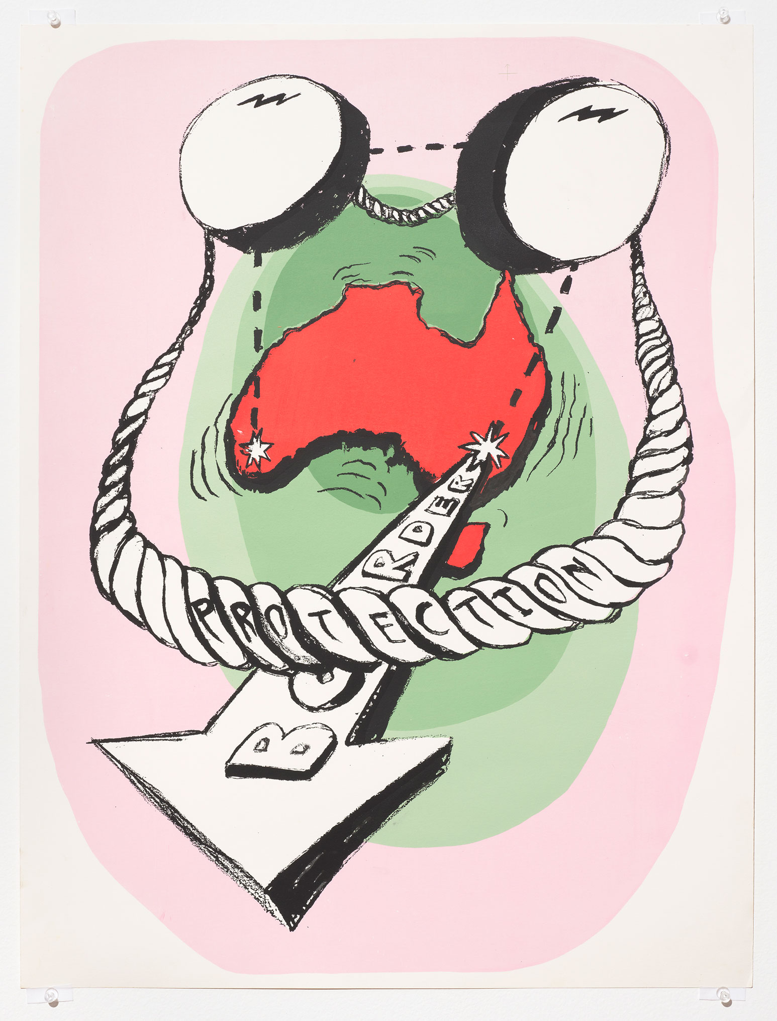 Border Protection, 2002, screenprint on paper, 660 x 500mm
