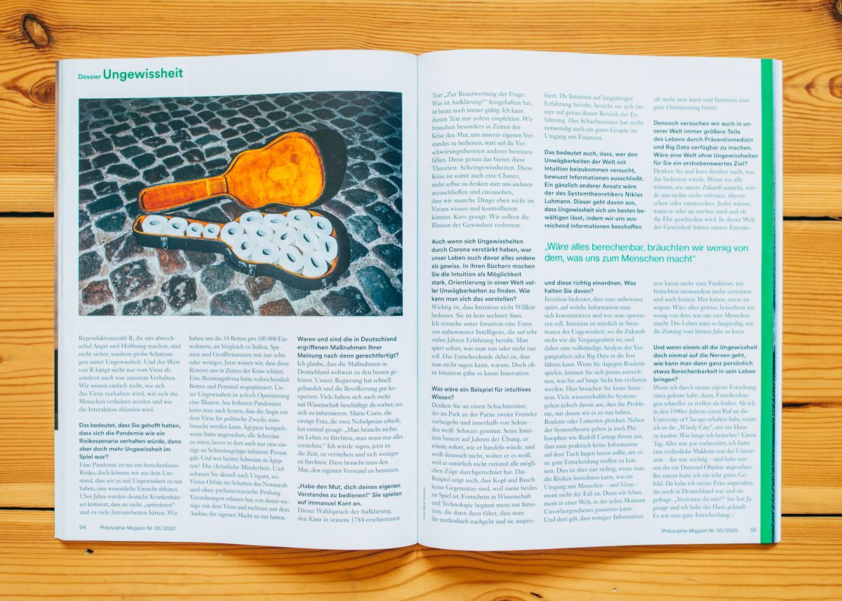 Corona Case / Philosophie Magazin / 08/2020