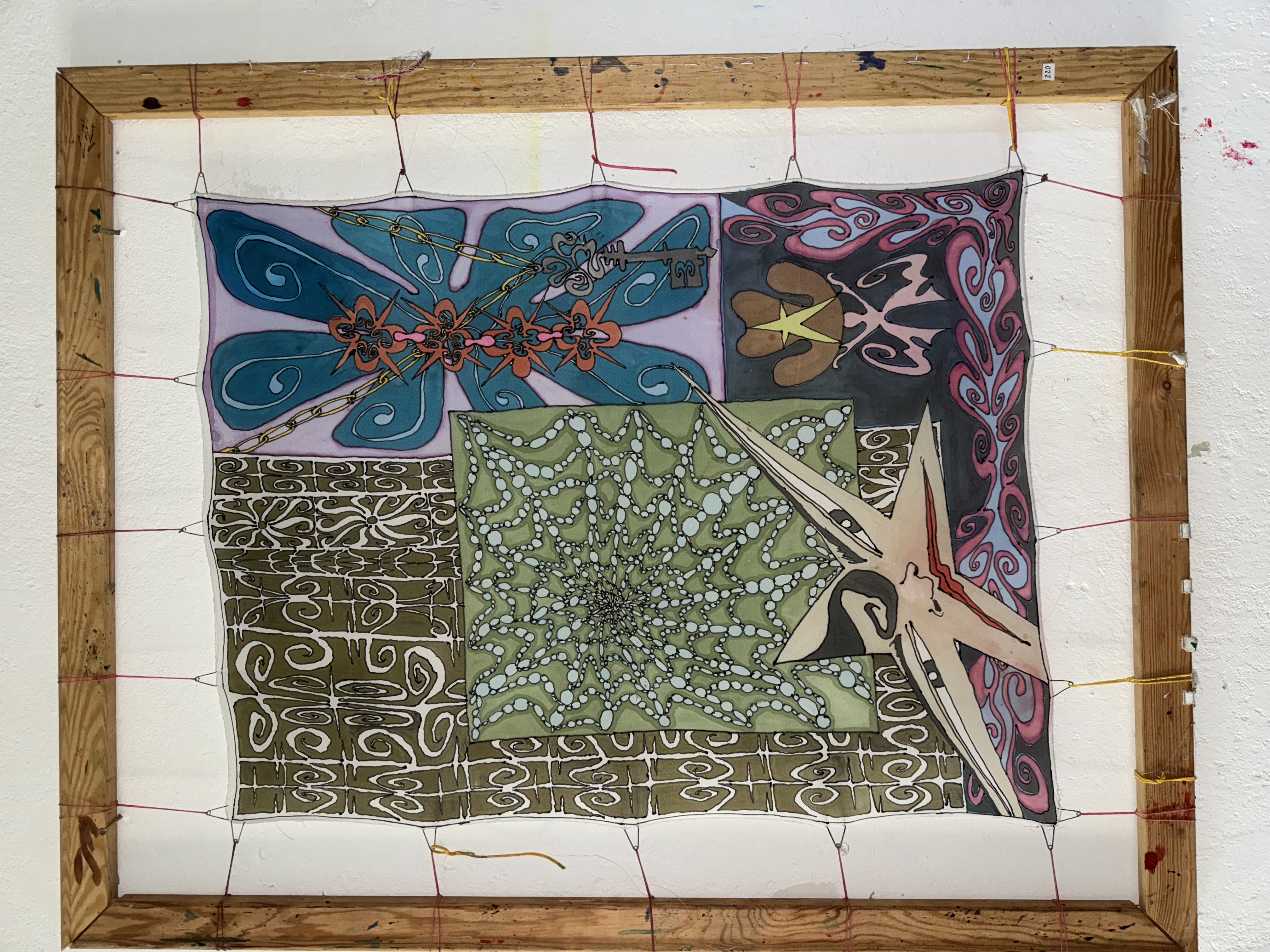 Wild-one. Silk Painting. 2024