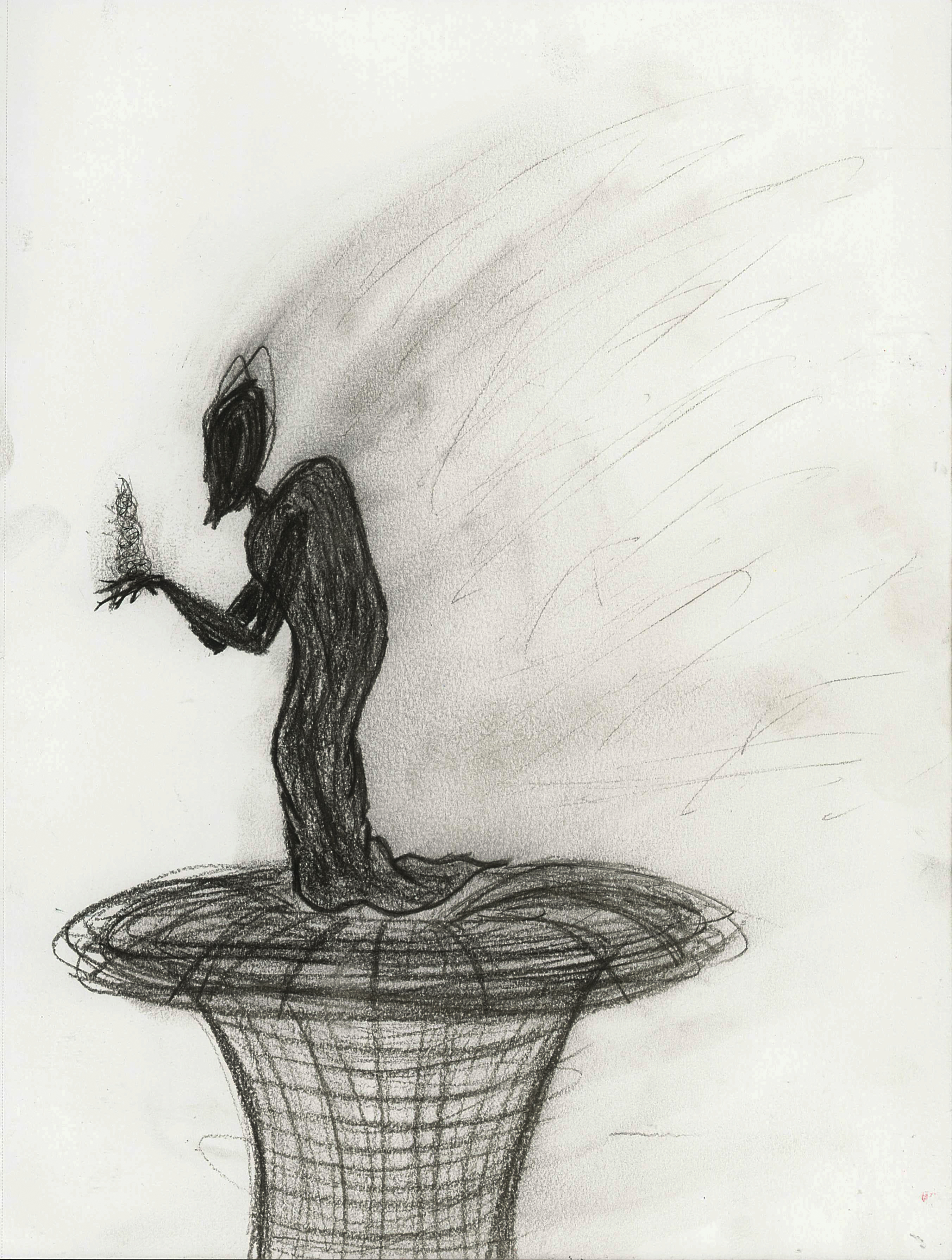 Untitled.II. // 2021, made with charcoal & ink