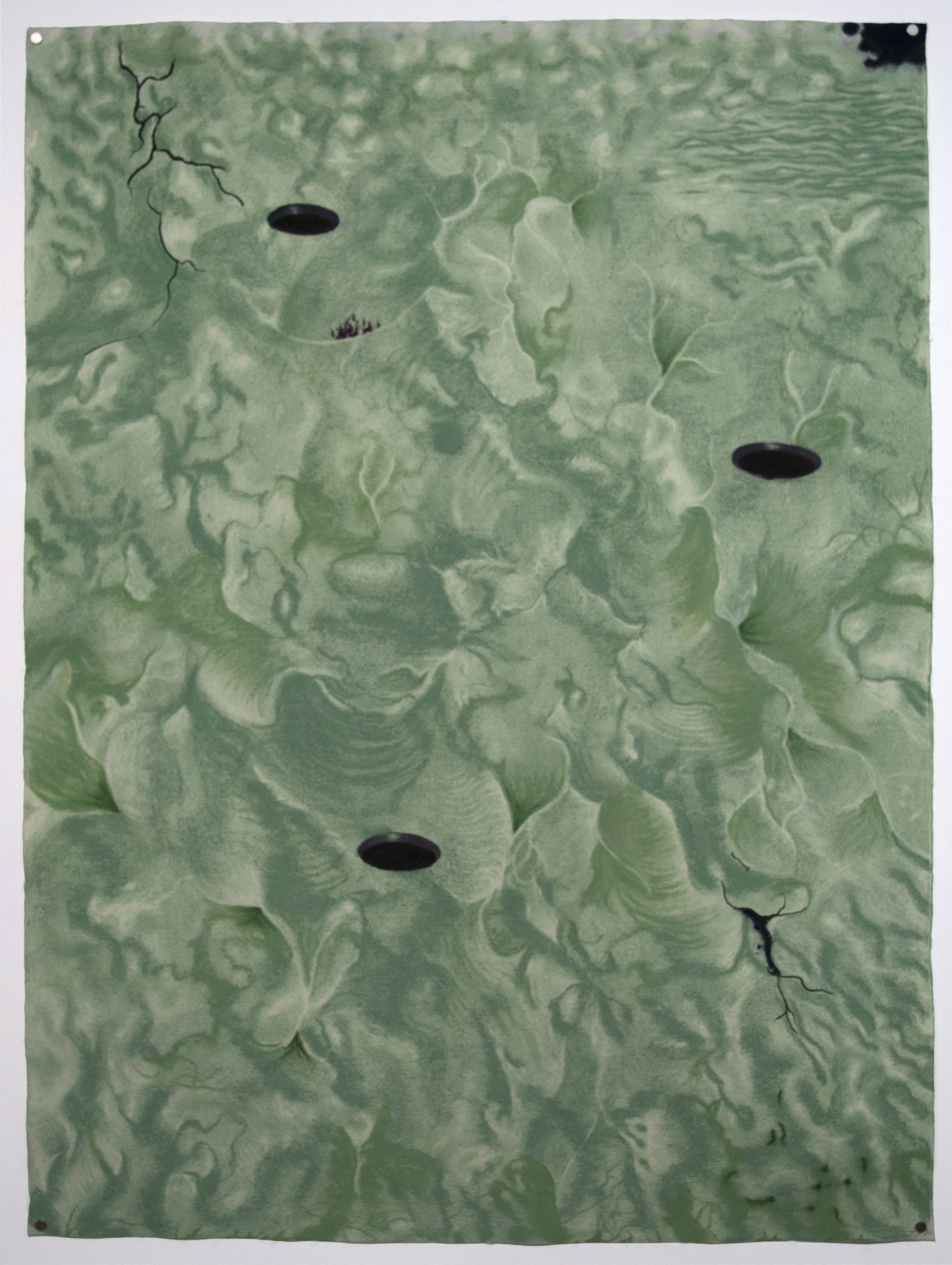  Occupied, soft pastel on hahnemühle paper, 106 x 78 x 2 cm