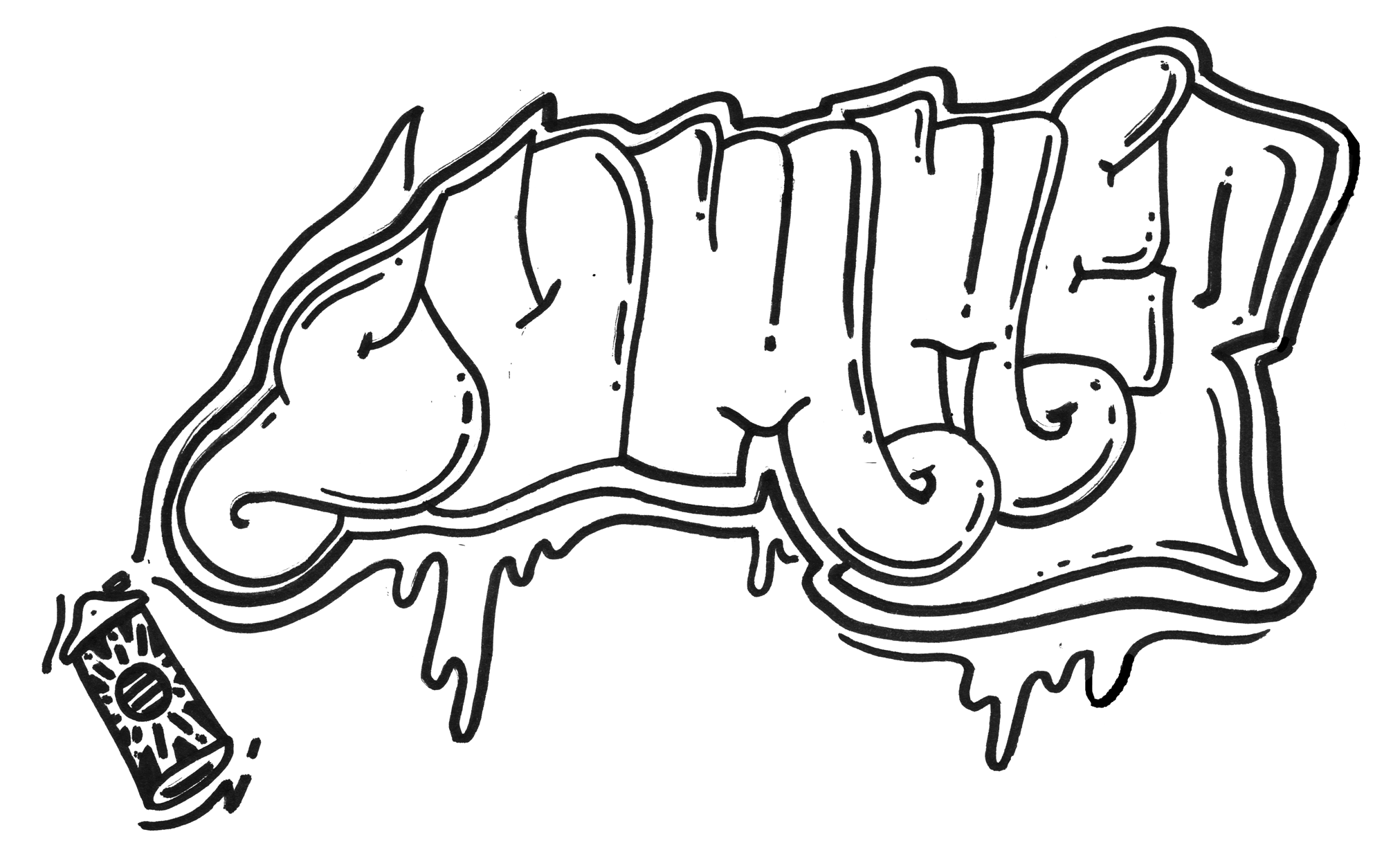 Illustrations, type design - Simply Spiked - Mischief, NY