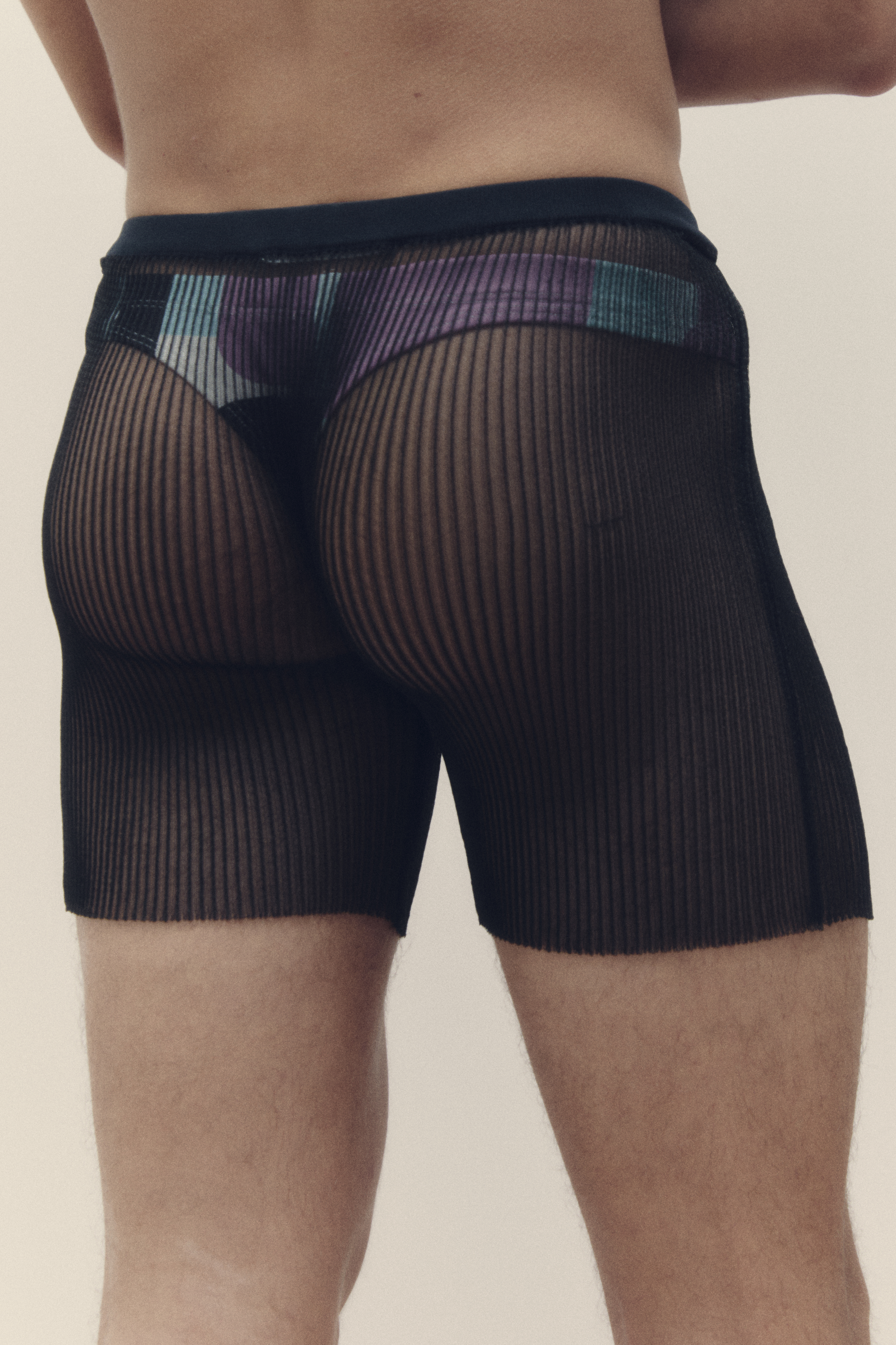 Kristal Black Knit Boxer Brief