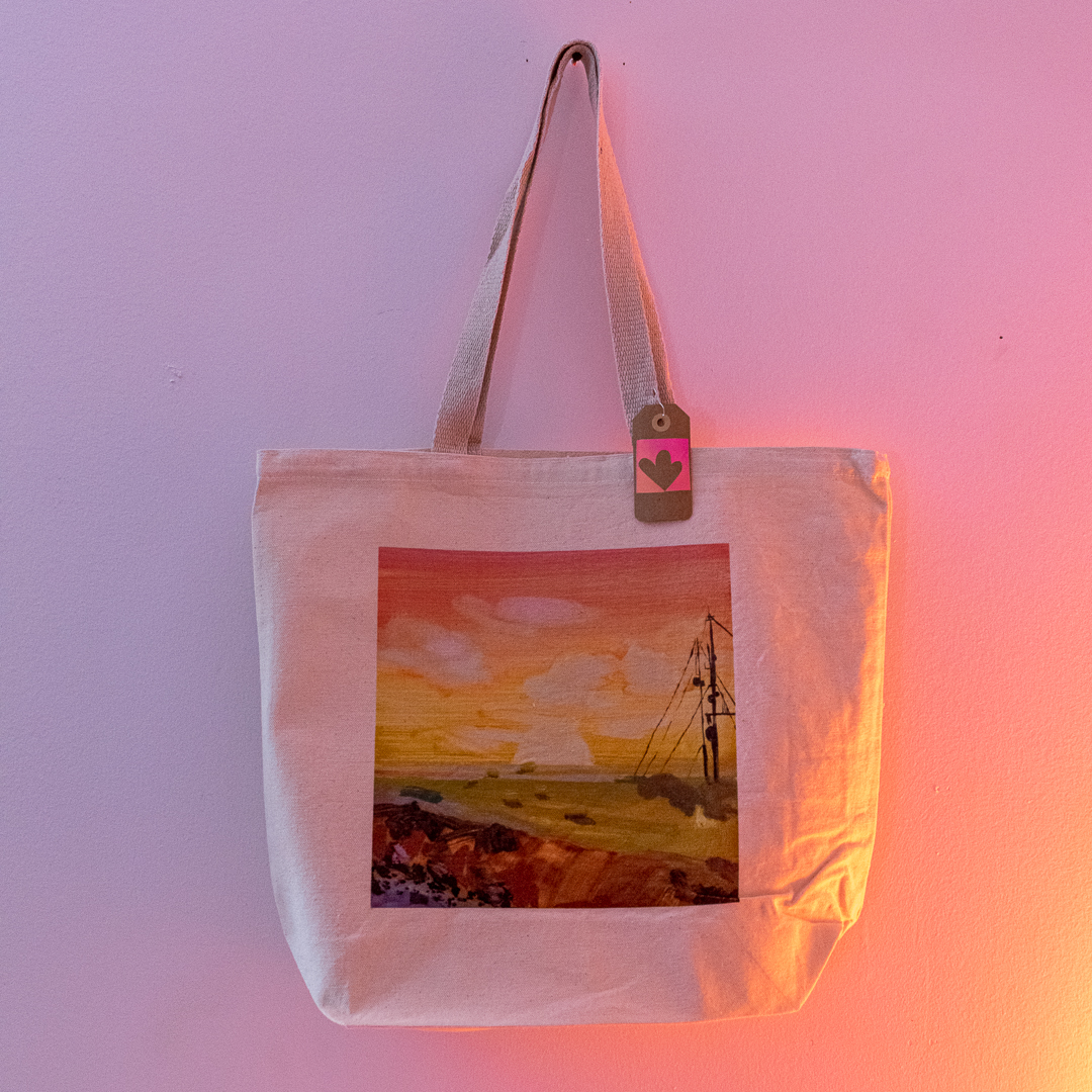 Tantramar Tote, DTG Printed Canvas Tote, 2020.