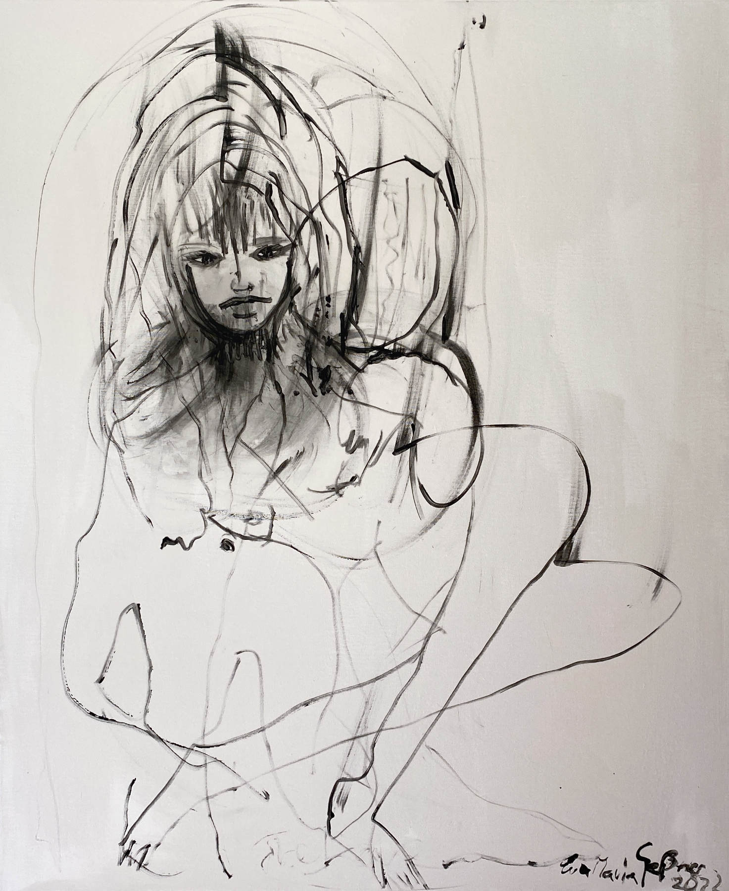 eva gessner mother of heracles in black and white