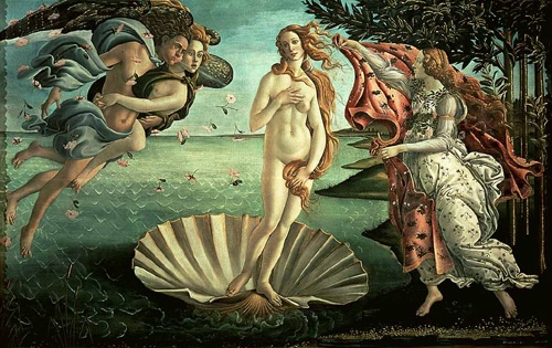 Sandro Botticelli, Zrození Venuše, asi 1485, tempera na plátně, Foto: Artmuseum