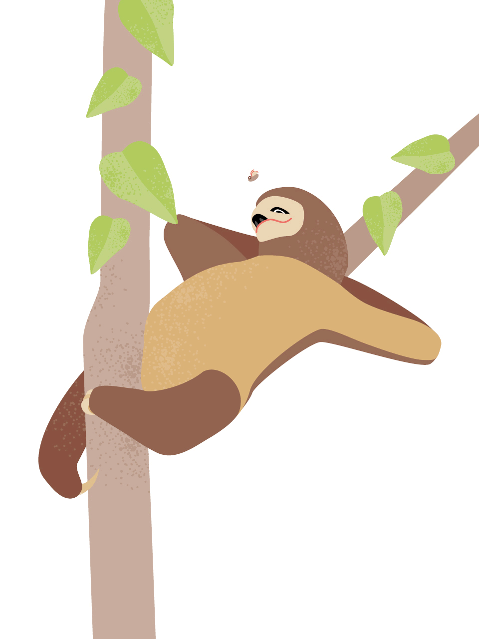 Illustrated sloth gif