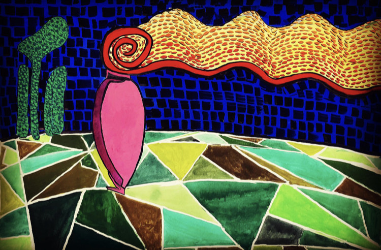 Homenagem a Tarsila | 29cm x 42cm | Gulherme Liduino | 2020 | aquarela sobre papel
