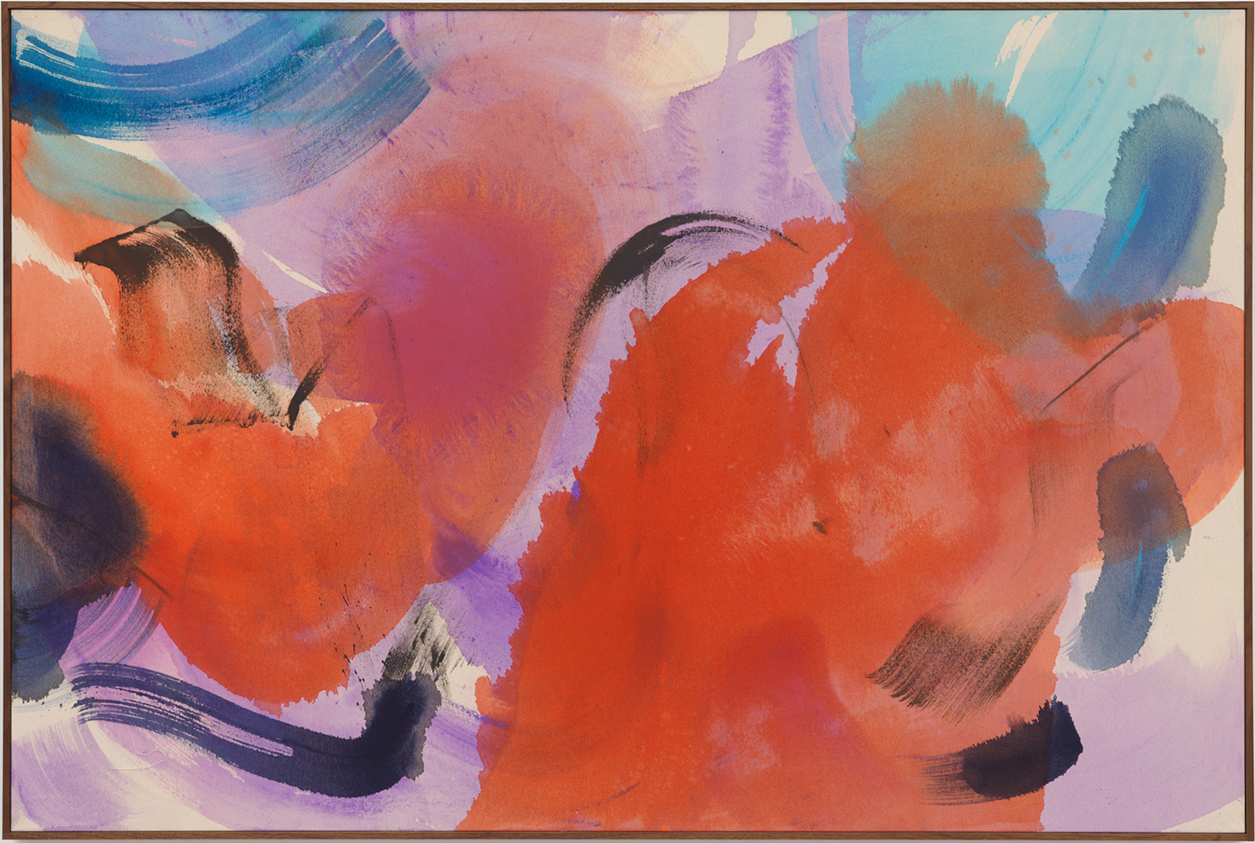 Sigrid Sandström, Ravel V, 2025. Acrylic on canvas, framed. 40 x 59 5⁄8 inches / 101.6 x 151.5 cm