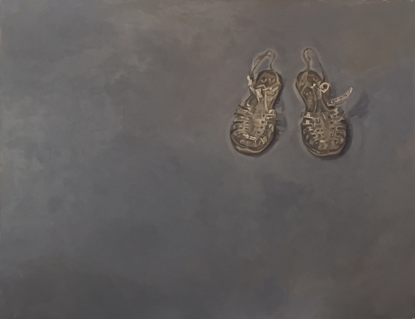 Les m&eacute;duses - huile sur toile - 146 x 114 cm - 2019