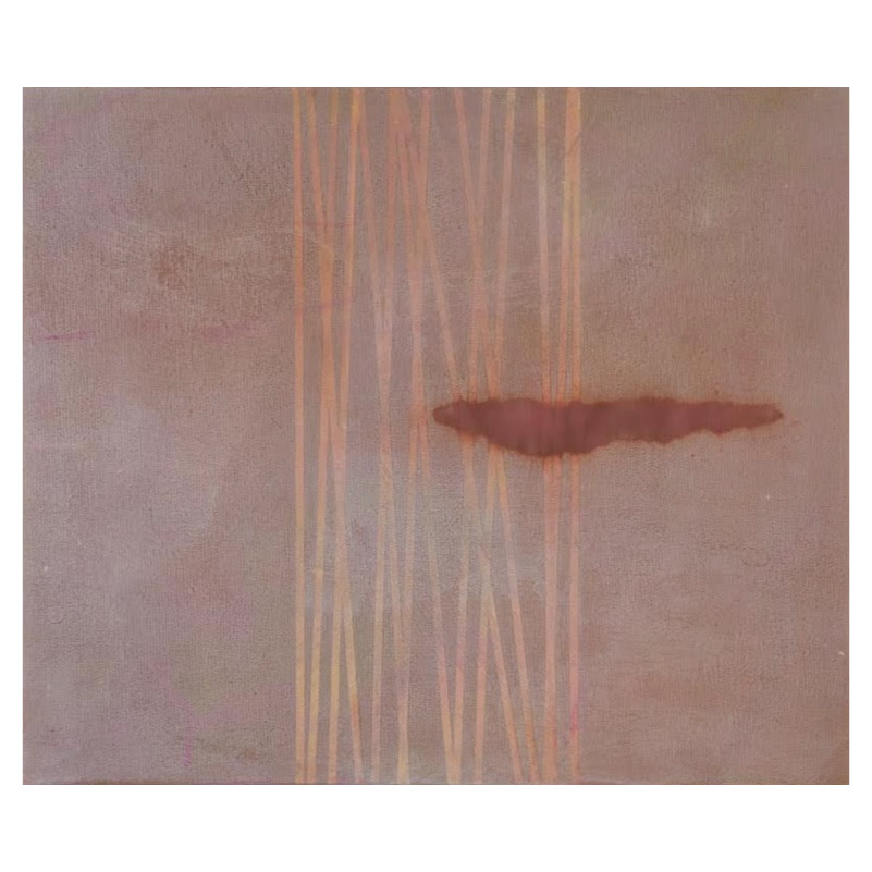 Pylons, 2024. Acrylic and oil on linen, 50 x 60cm