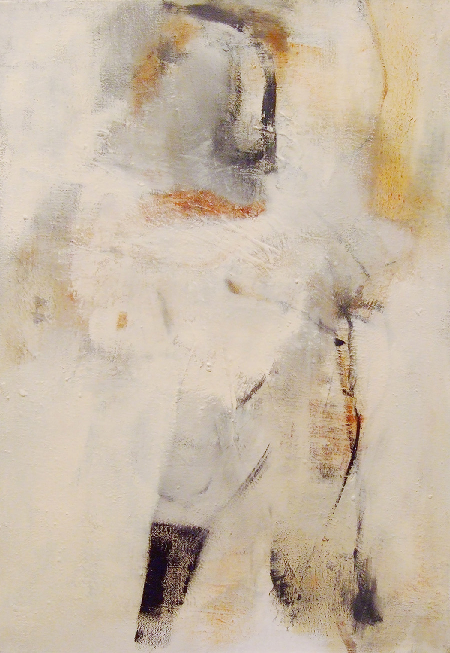 Die Konkubine – 2013, Acryl, Champagnerkreide und Tusche auf Leinwand, 80 x 55 cm