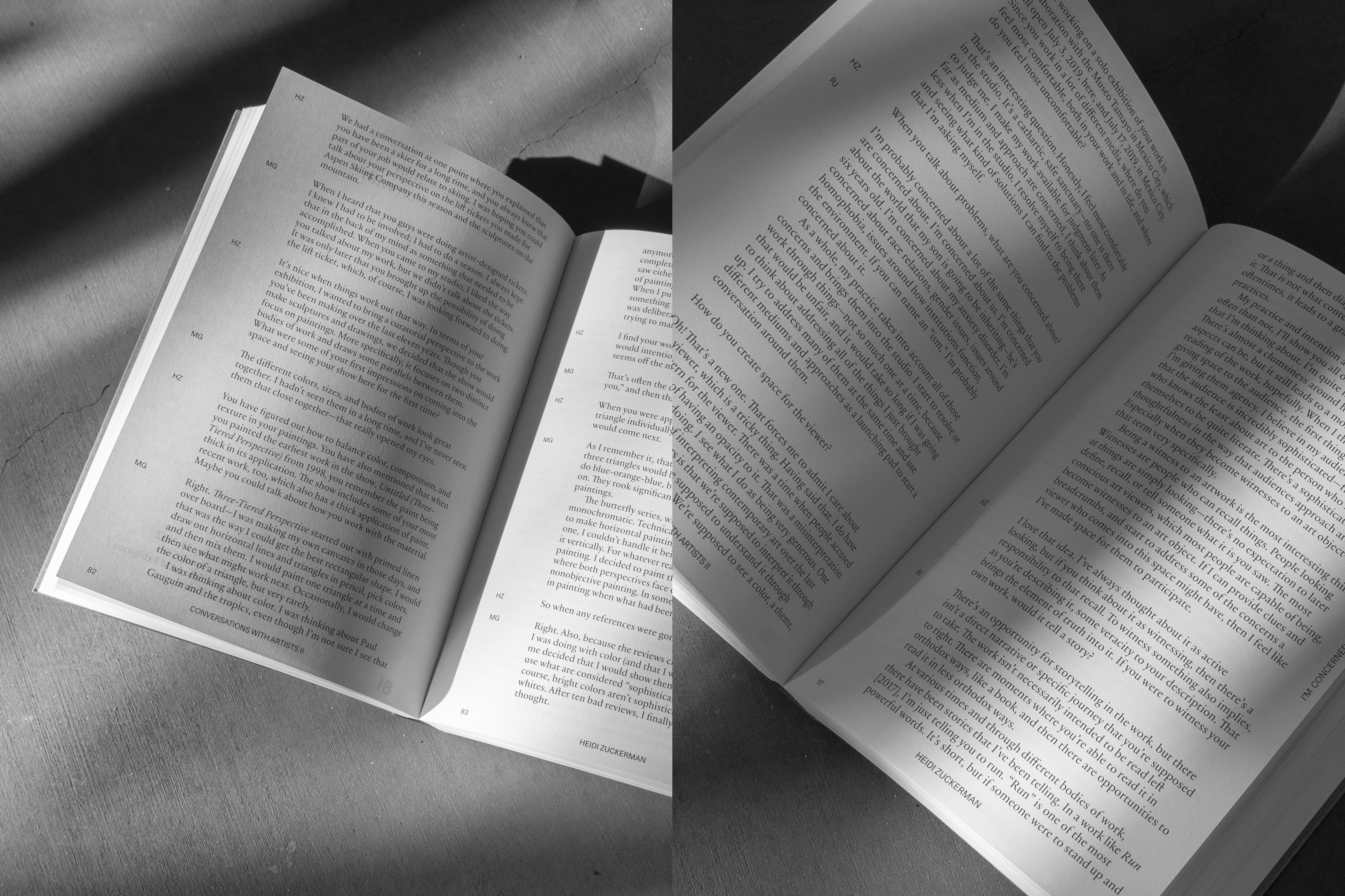 Conversations with Artists Volume II published by Aspen Art Press