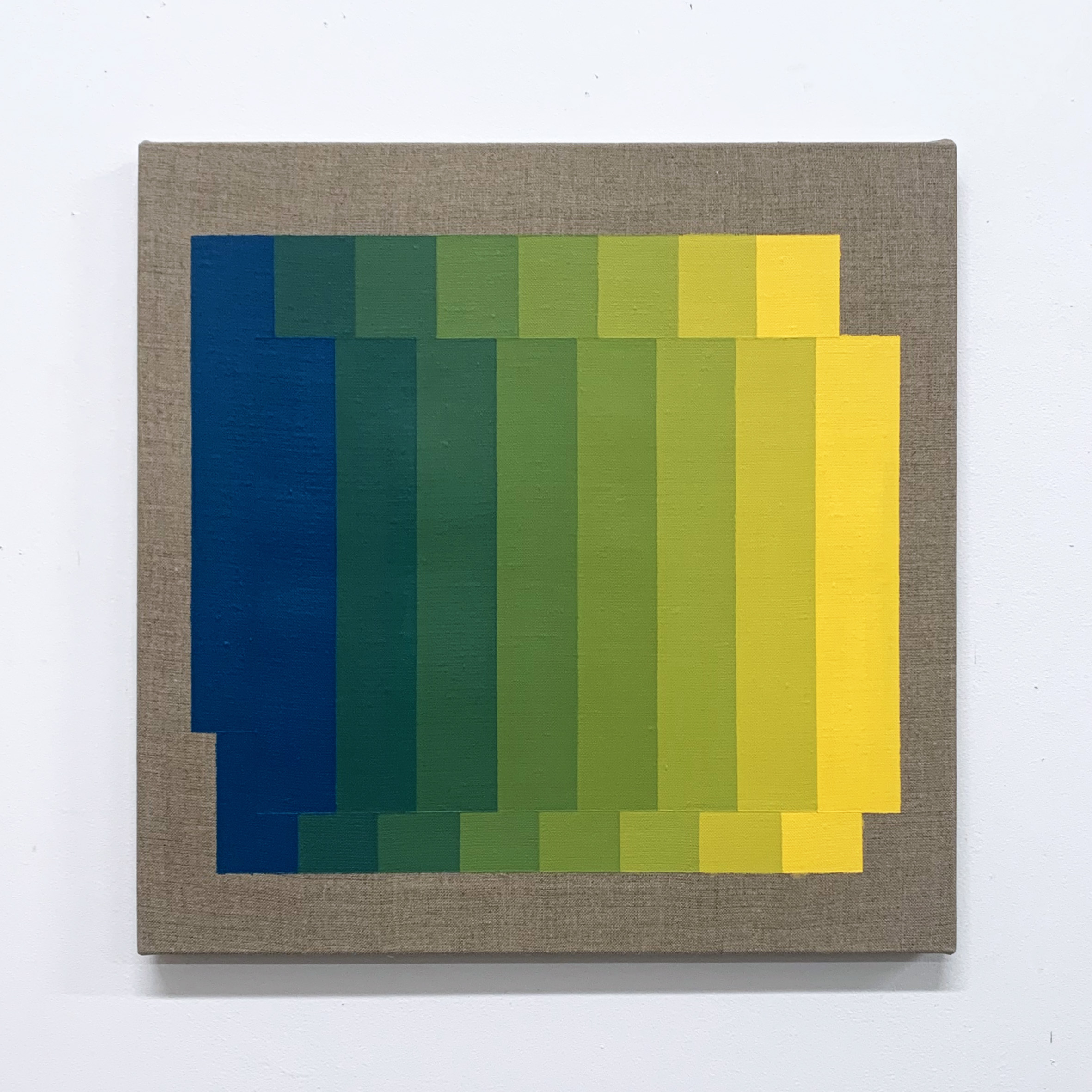 Machbands (chroma) II, 40cm x 40cm, acrylic on linen