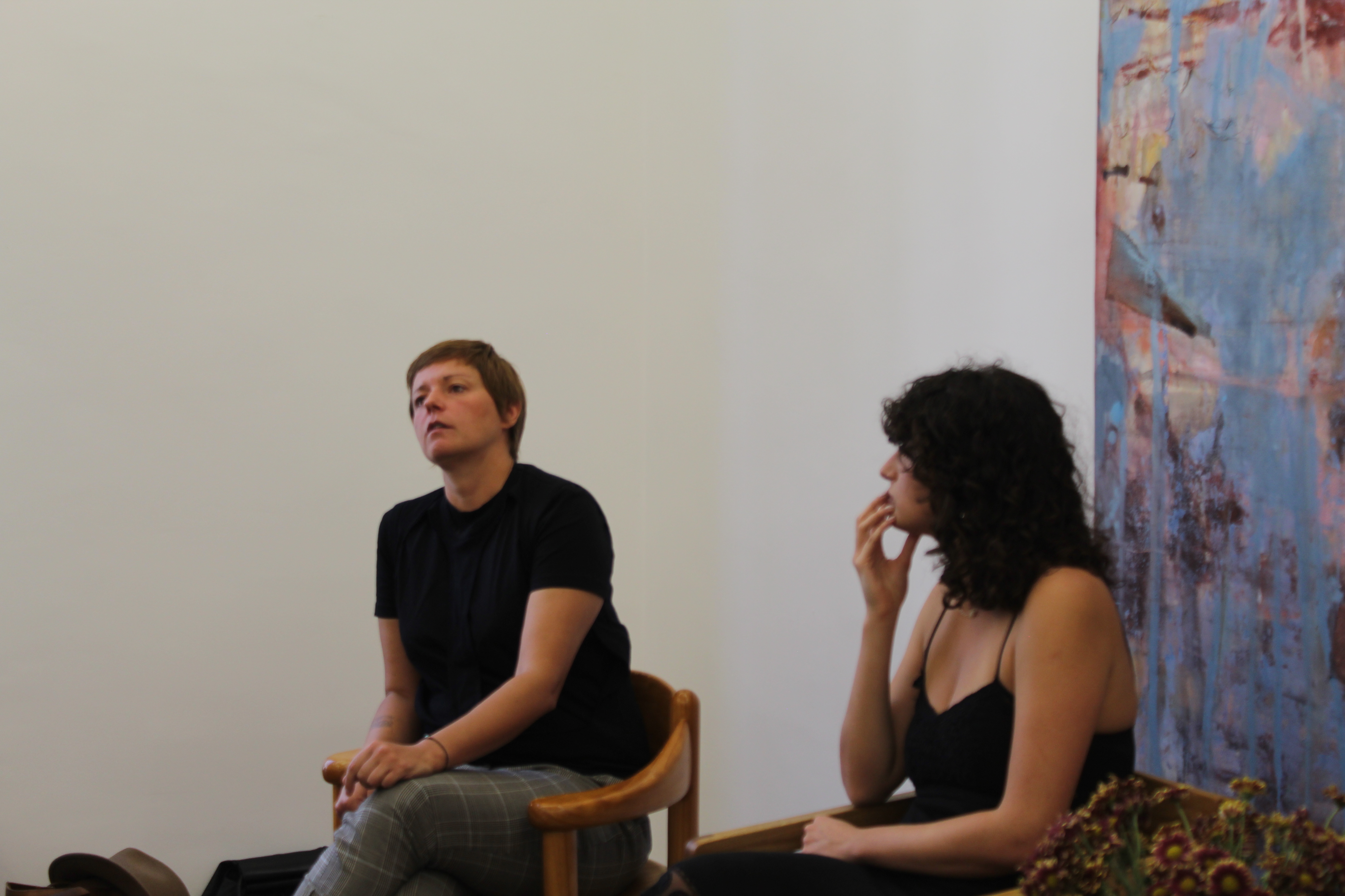 Podium: Abstract women artists and the art market / With Polina Stroganova, Andrea Bustillos  & Lisja Tërshana