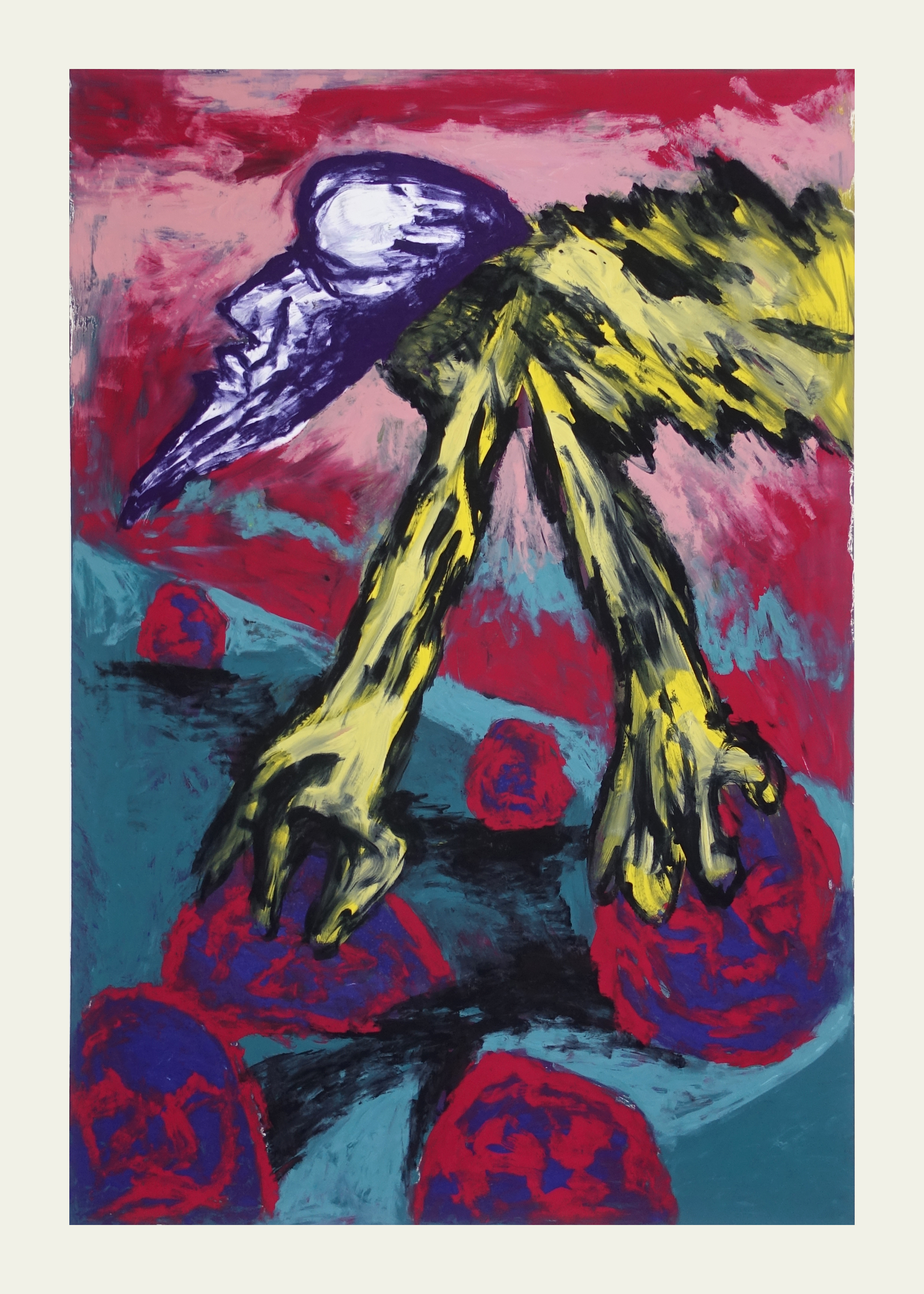 Mercurius or Quicksilverserigraphic monotype on paper, 140x100cm, 2024