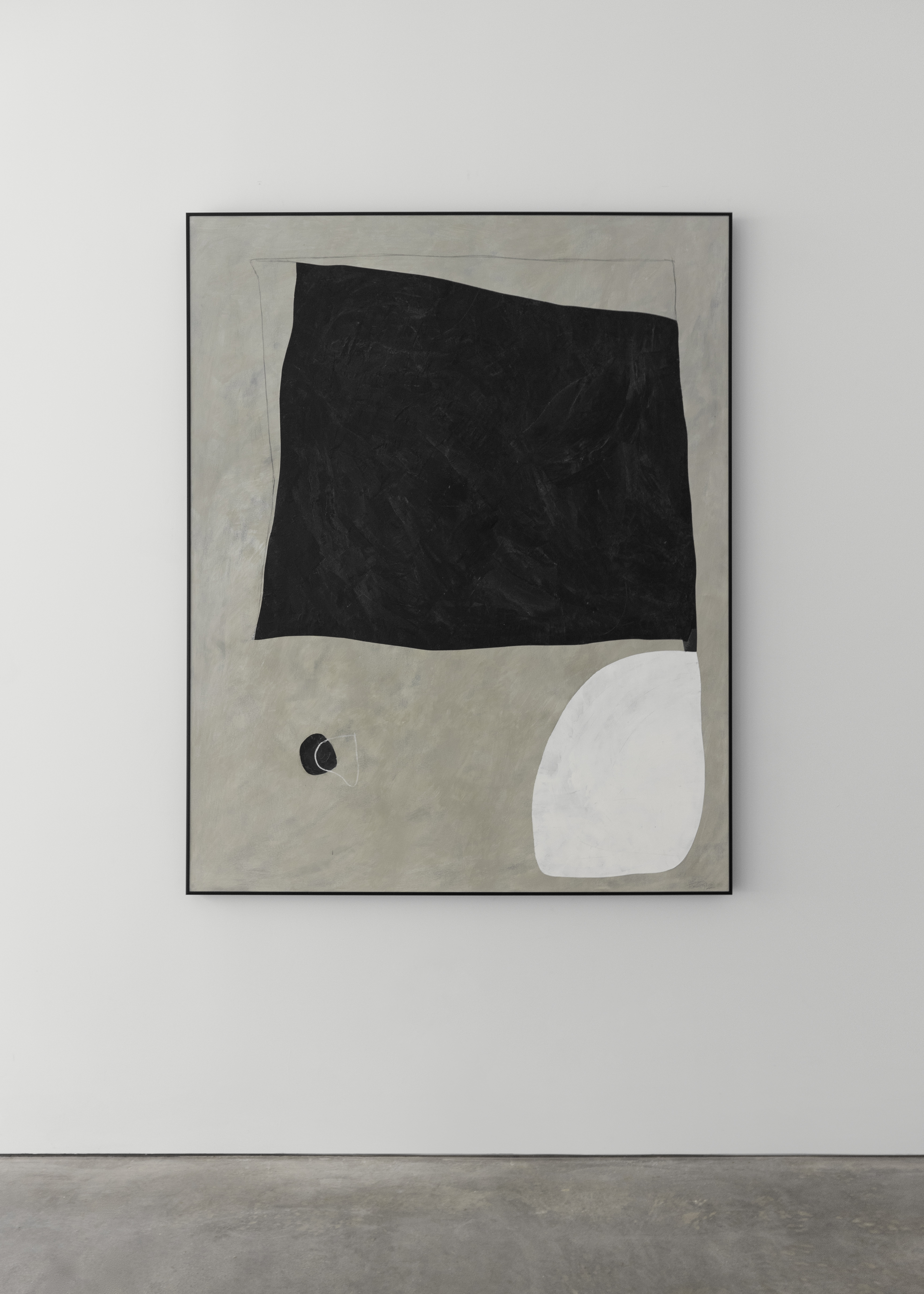 Untitled_02, 2018 | Plaster, lime, indian ink,  graphite and pastel on paper | 48” x 60”