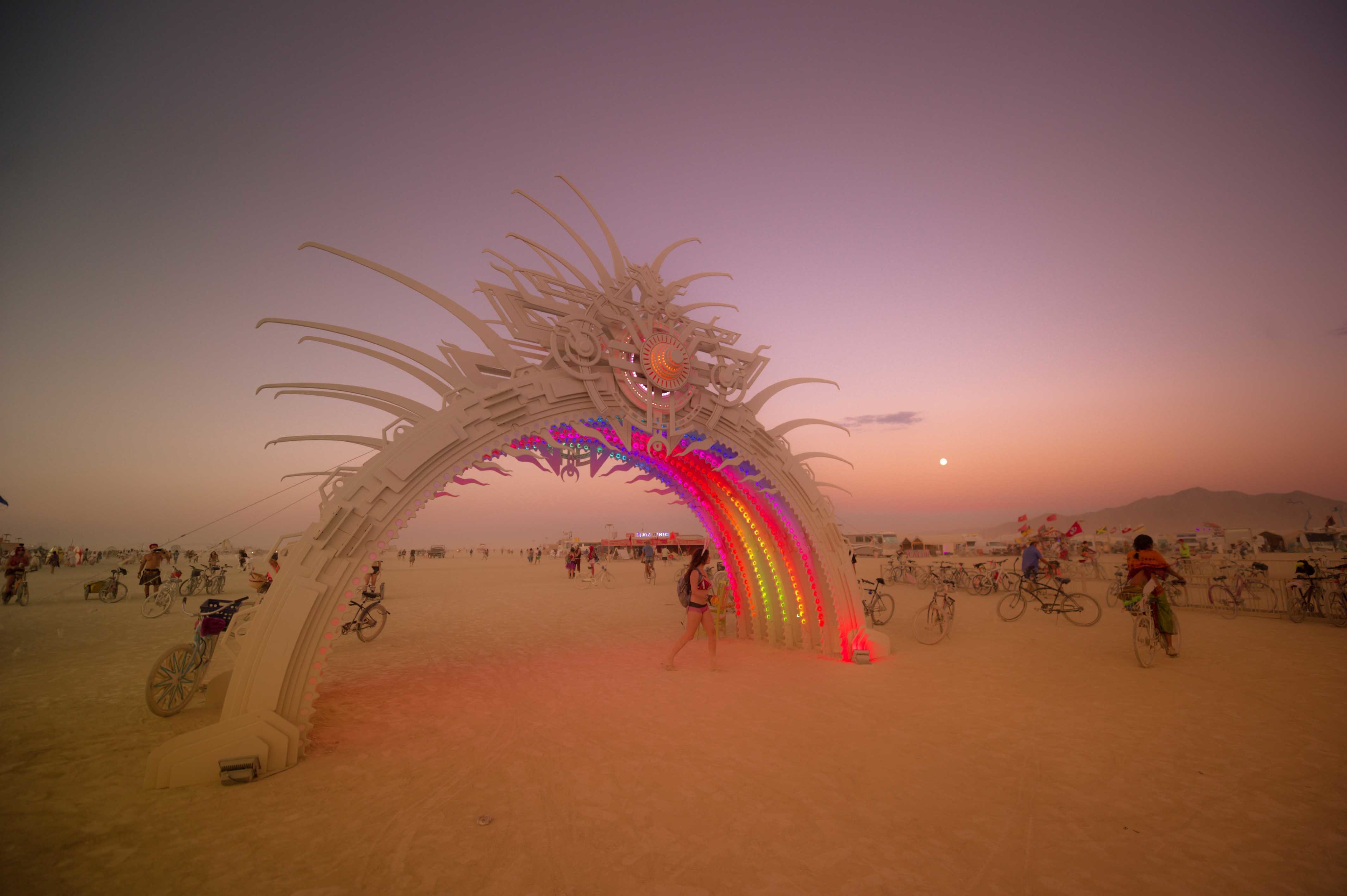 Sand storm burning man