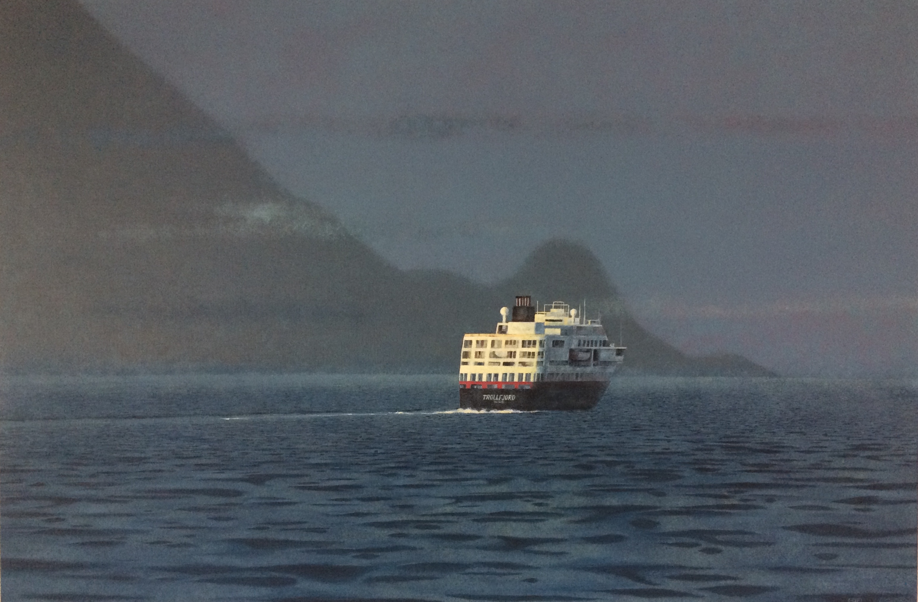 125–Hurtigruten 280×120 cmAcryl auf Leinwand2020sold