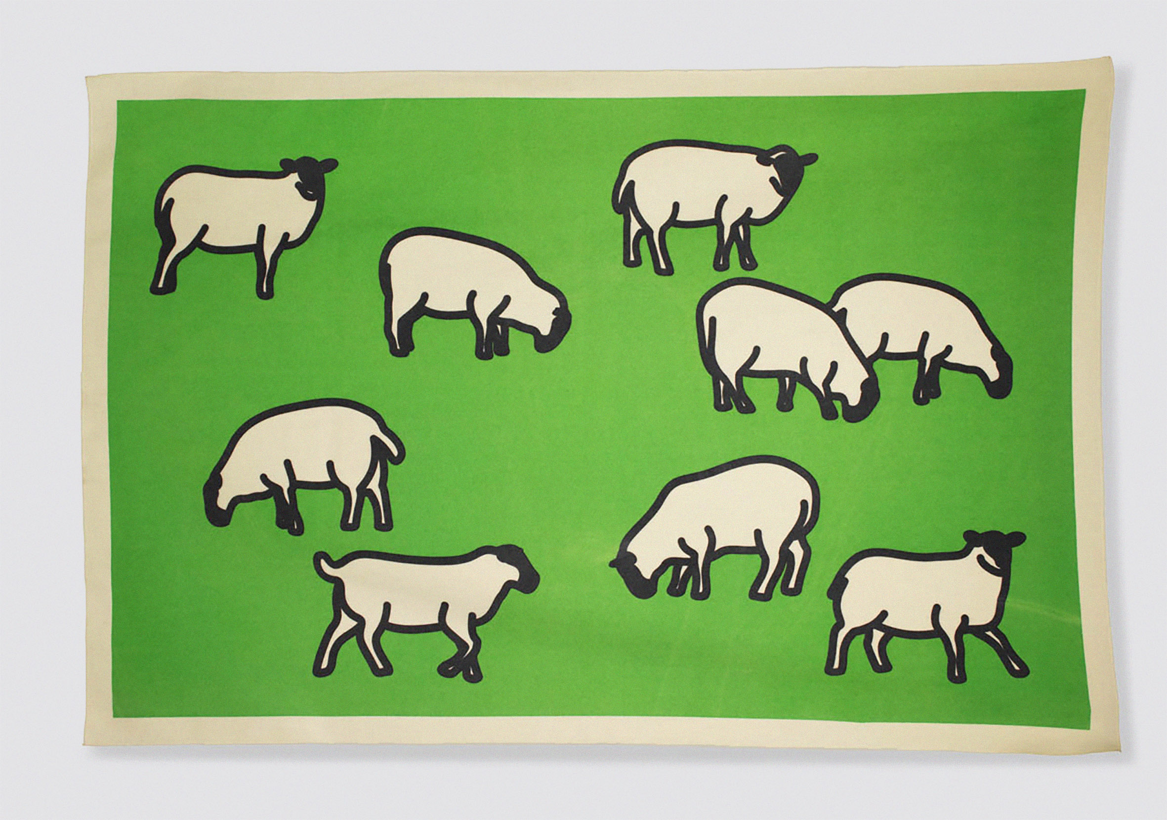 Sheep, Screen-Printed Lambswool Blanket, Glyndebourne, 2014