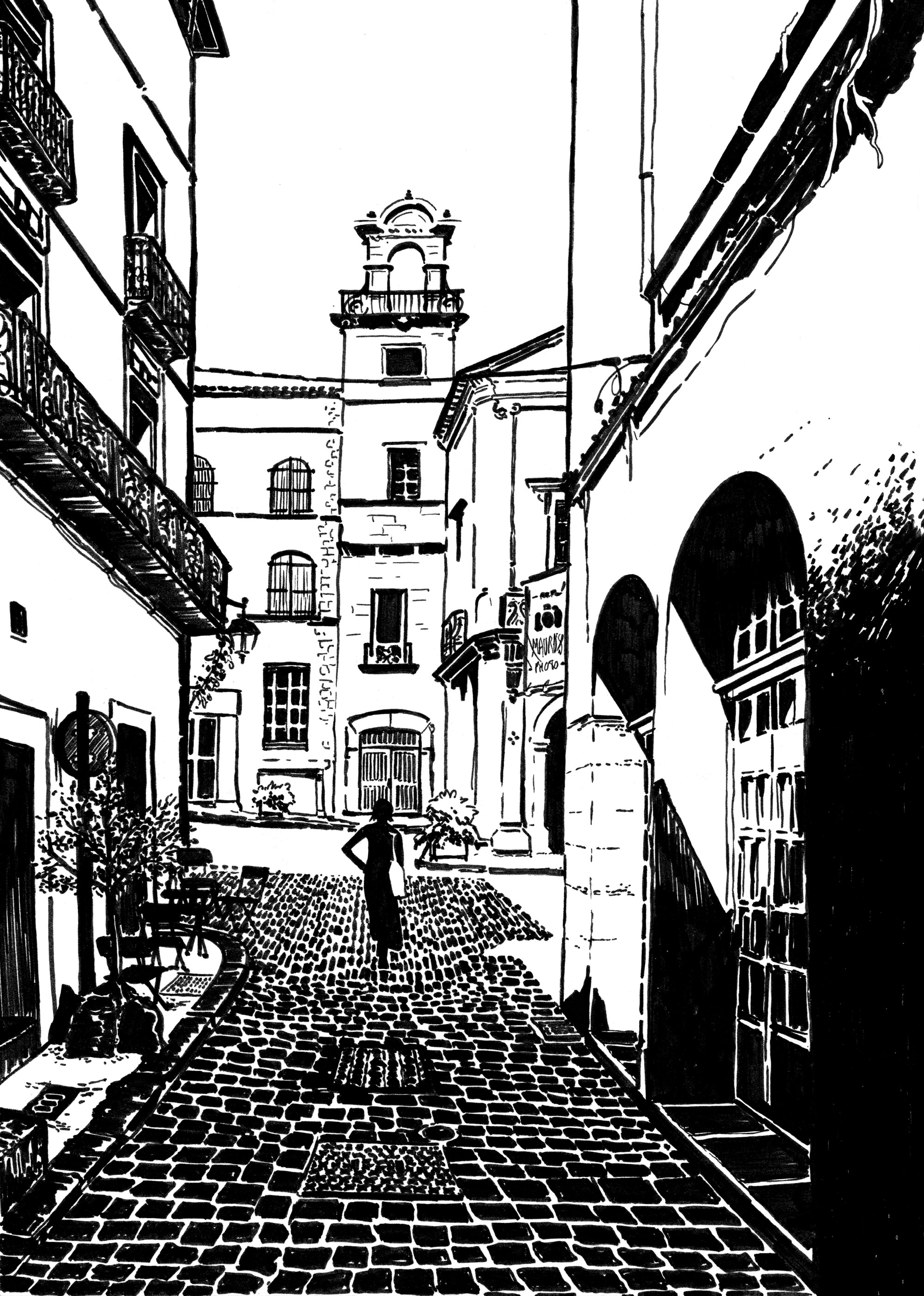 Ophelie - Ink on paper 21x30 cm