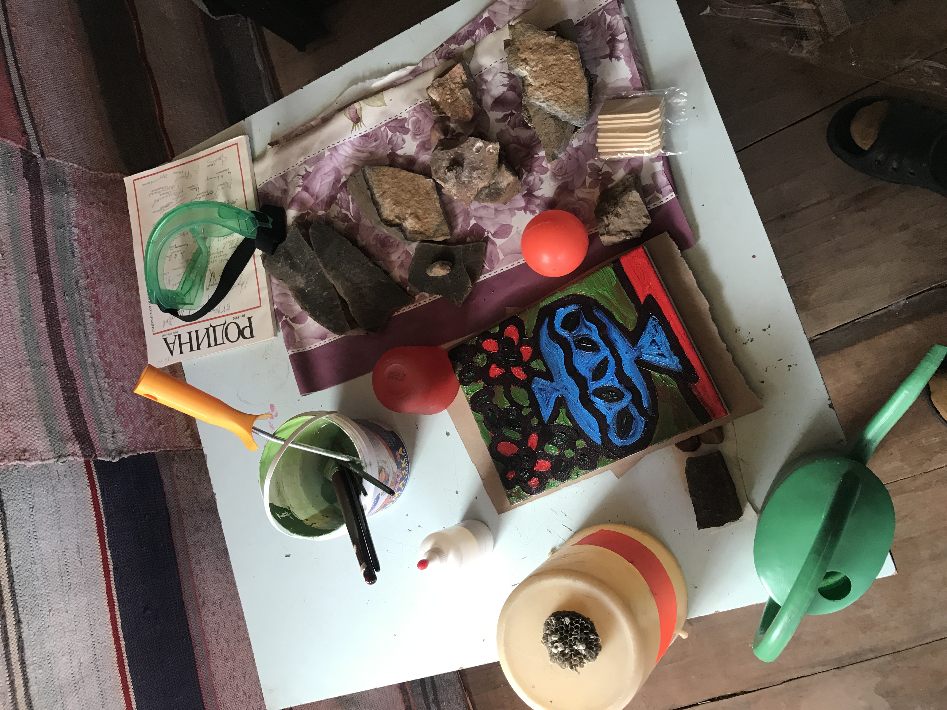 Work in progress in the old bathhouse