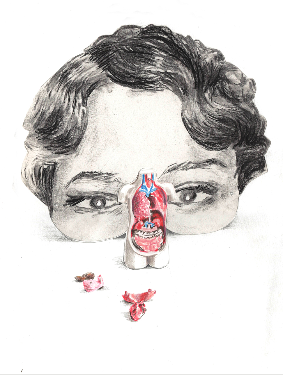 Diane Guyot de Saint Michel Nez rouge, 2022 34 x 22 cm Courtesy de l'artiste