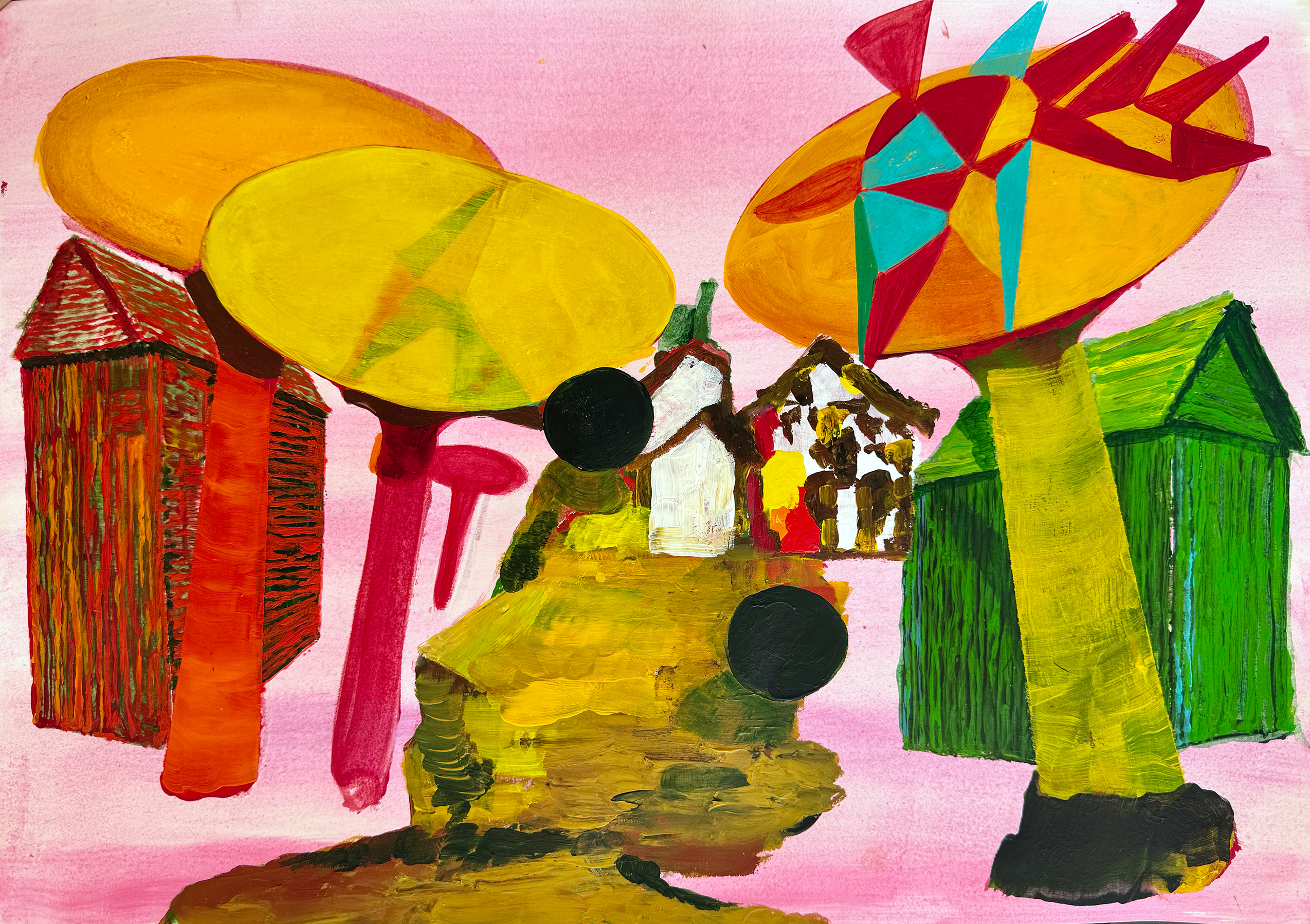 Acrylic on paper, 30x40 cm, 2026