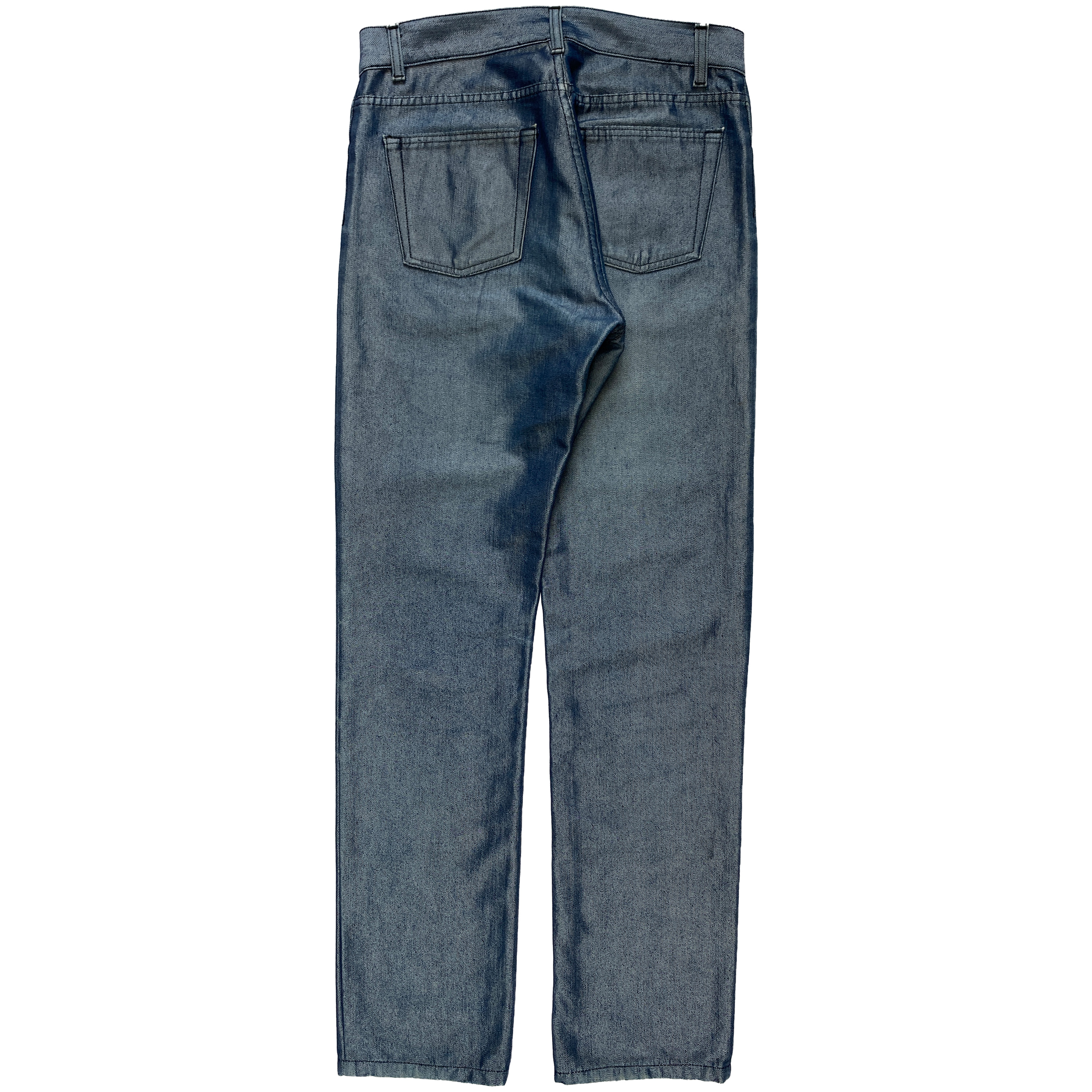 Helmut Lang, A/W 1997-98 Polypropylene Coated Denim Jeans - La 