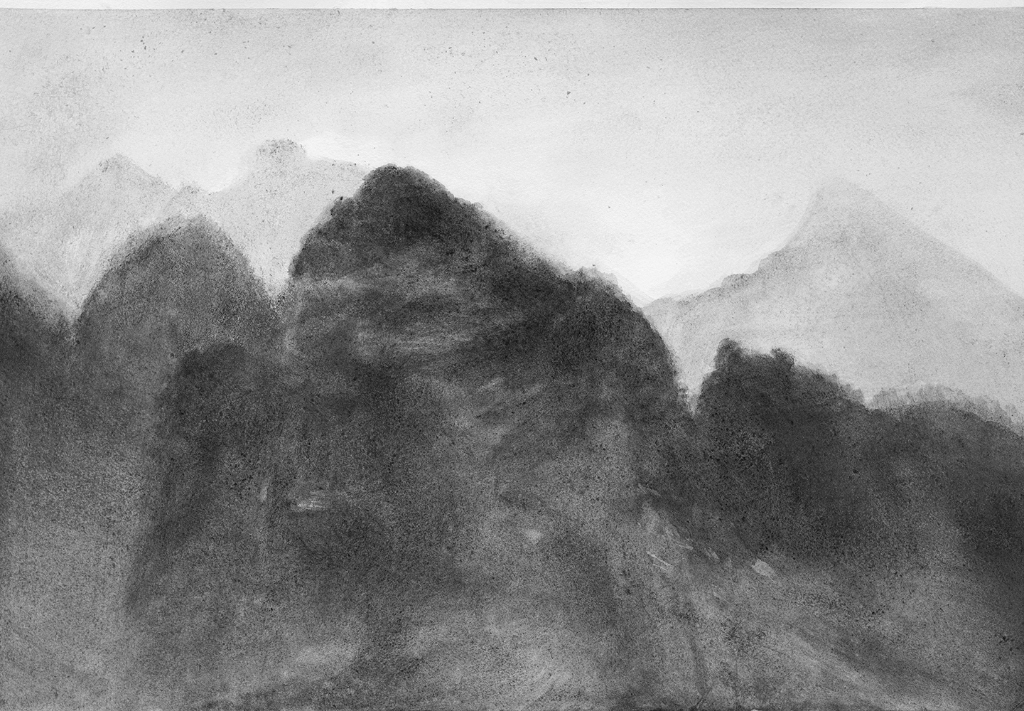 Wudangshan (II)gouache on paper36 x 51,5 cm, 2018