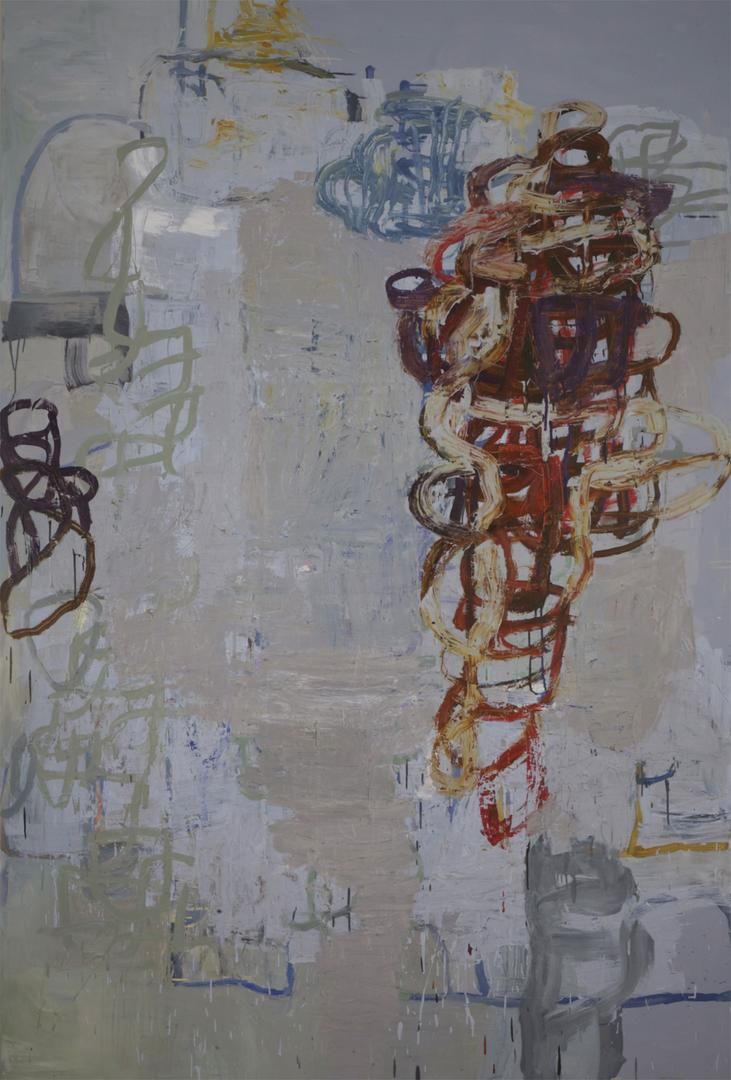 REFORMATION OF EVEL KNIEVEL, 2011, OIL ON CANVAS, 108 X 72 IN