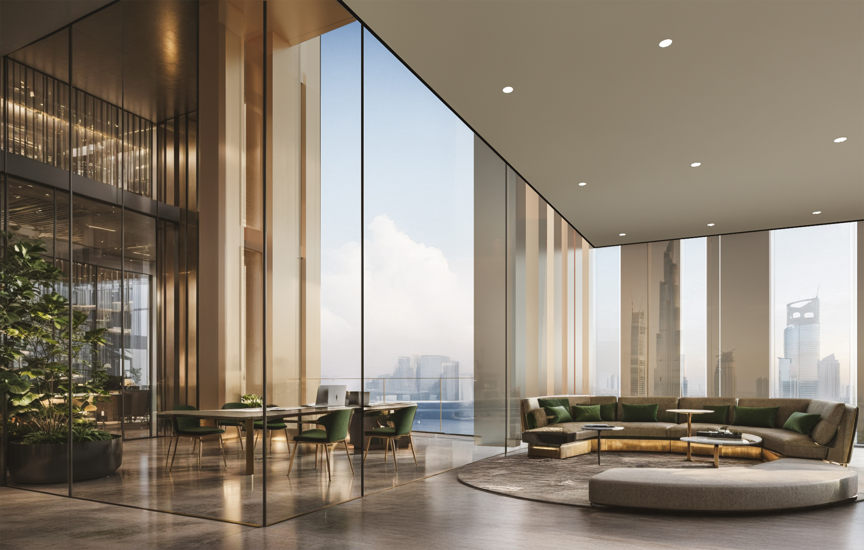 Rendering Office Interior View (Enscape + Stable Diffusion)