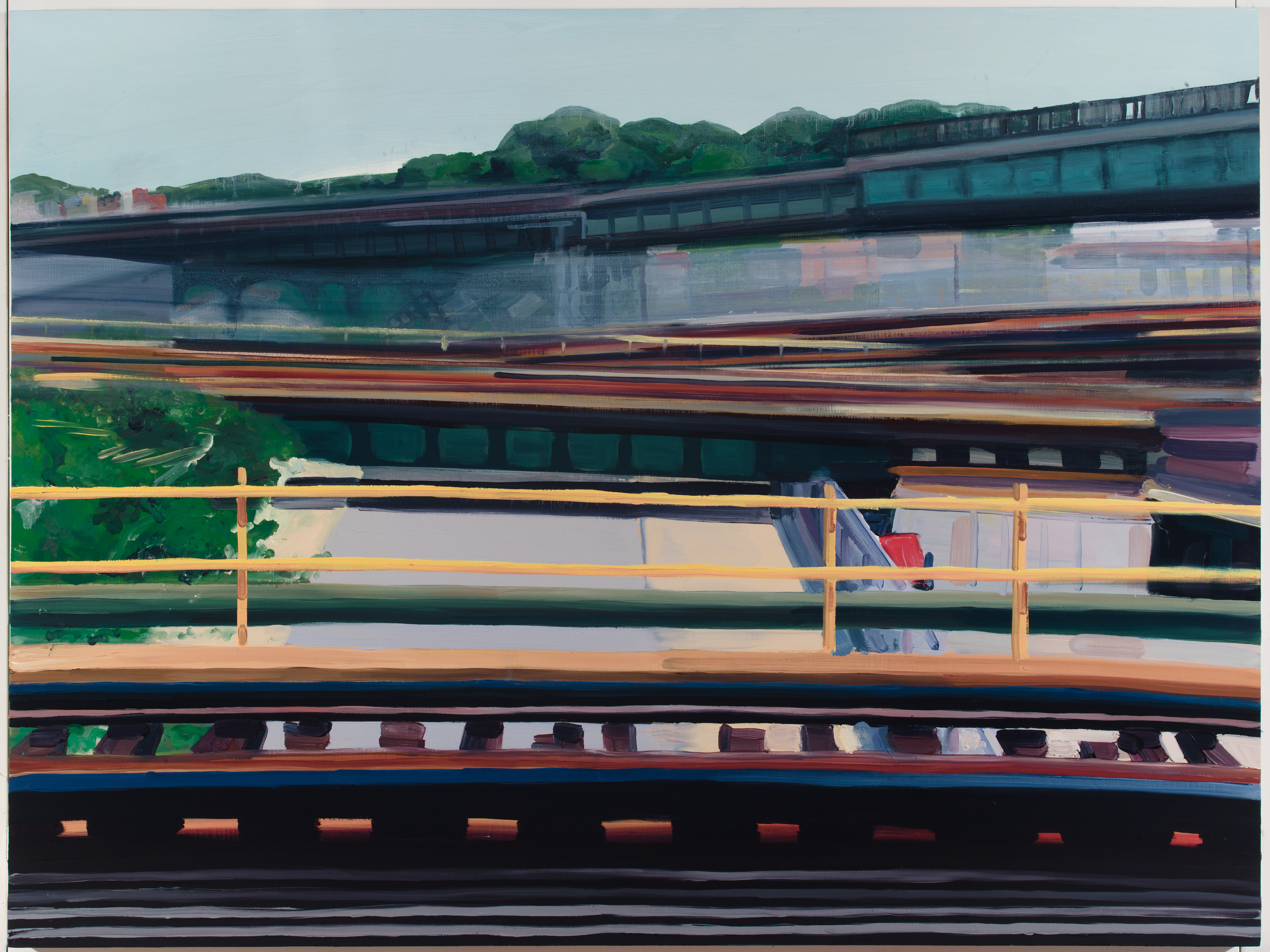 (SOLD) Velocity, 2015, 36 x 48 in, Oil on panel