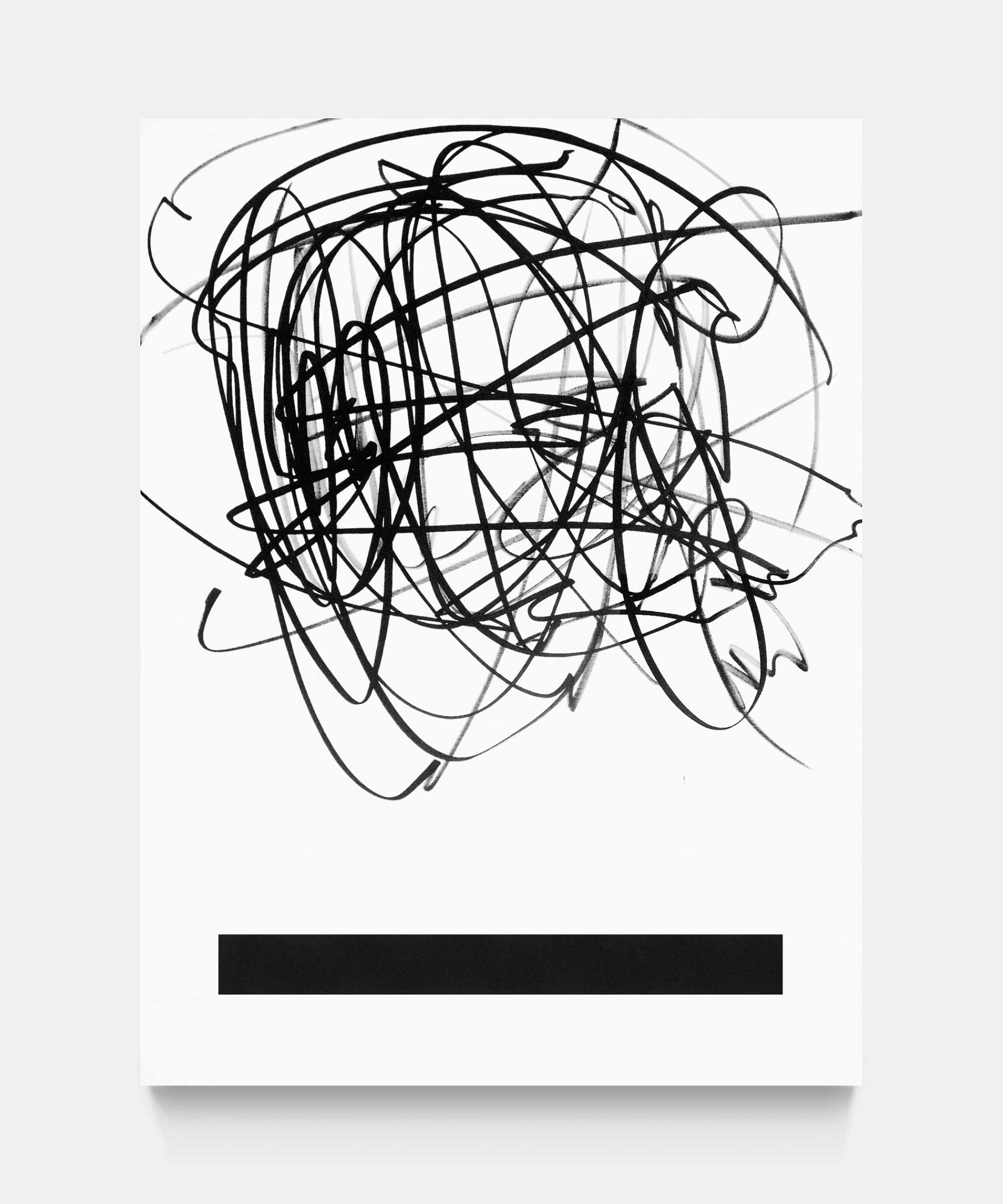 Two lines, 2015. Acrylic paint on canvas. 97&#160;×&#160;130&#160;cm.