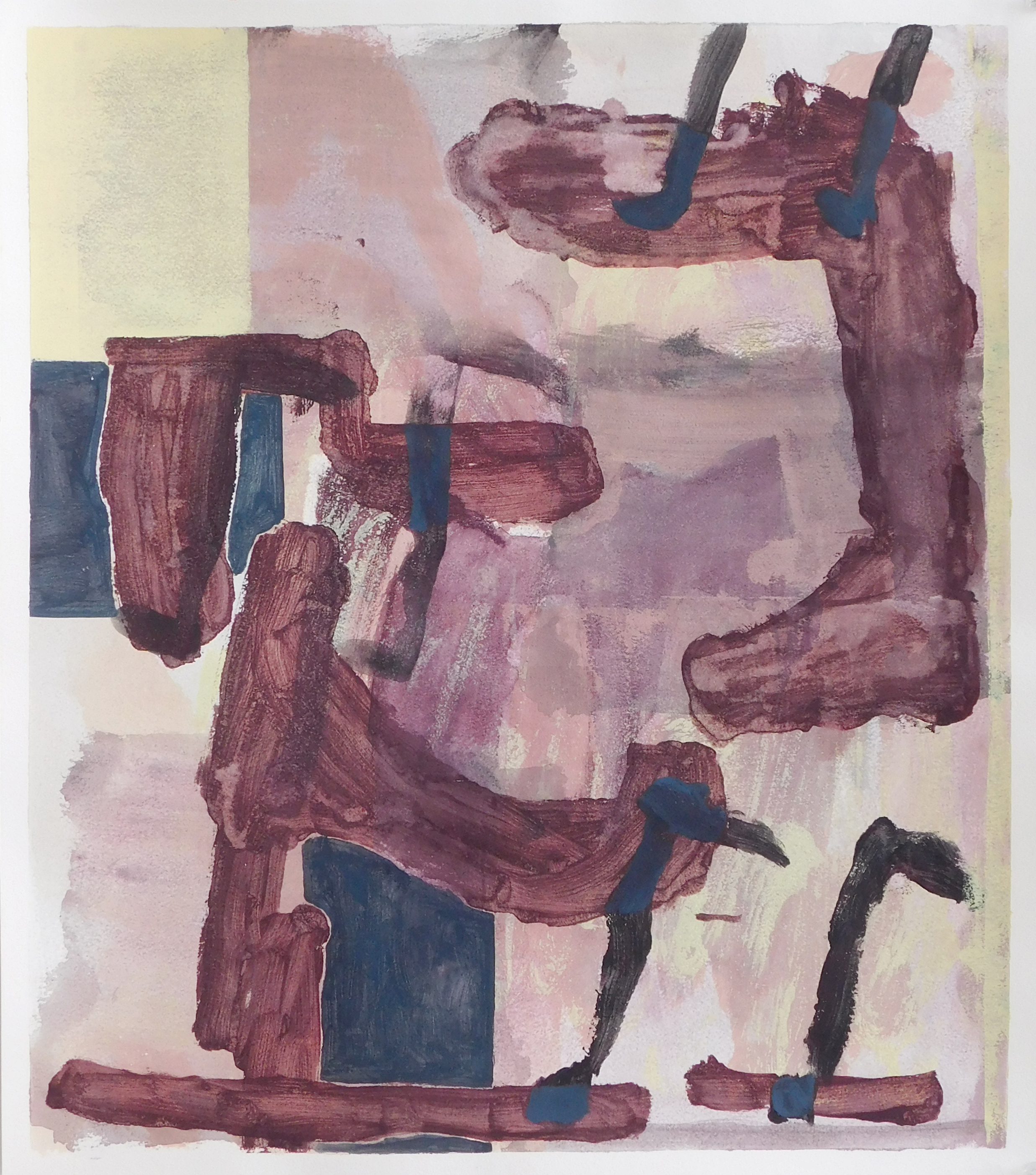 untitled 35. acrylic and monotype 17"x19"