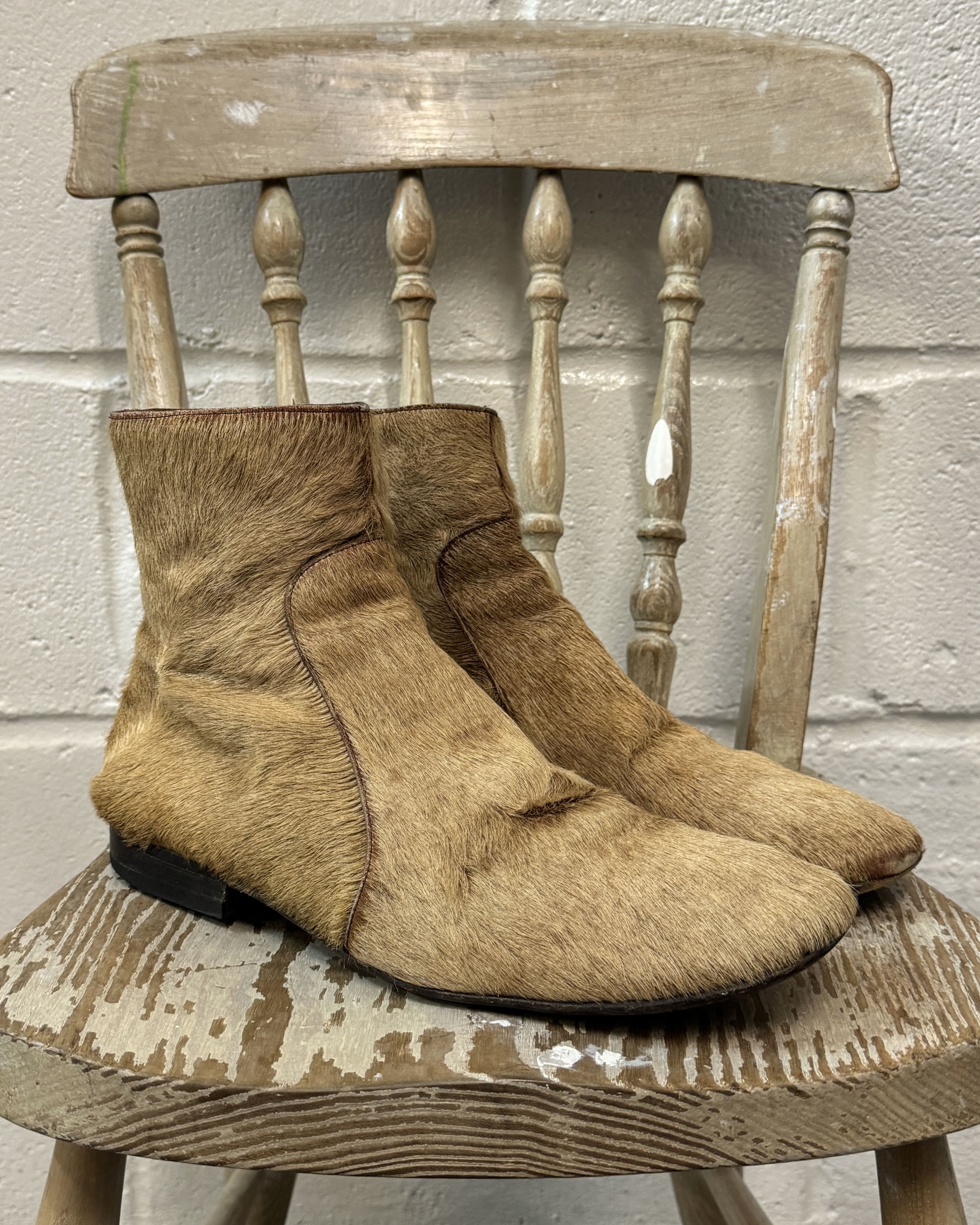 Martin Margiela, A/W 2009 Pony Hair Zipped Boots - LA NAUSÉE