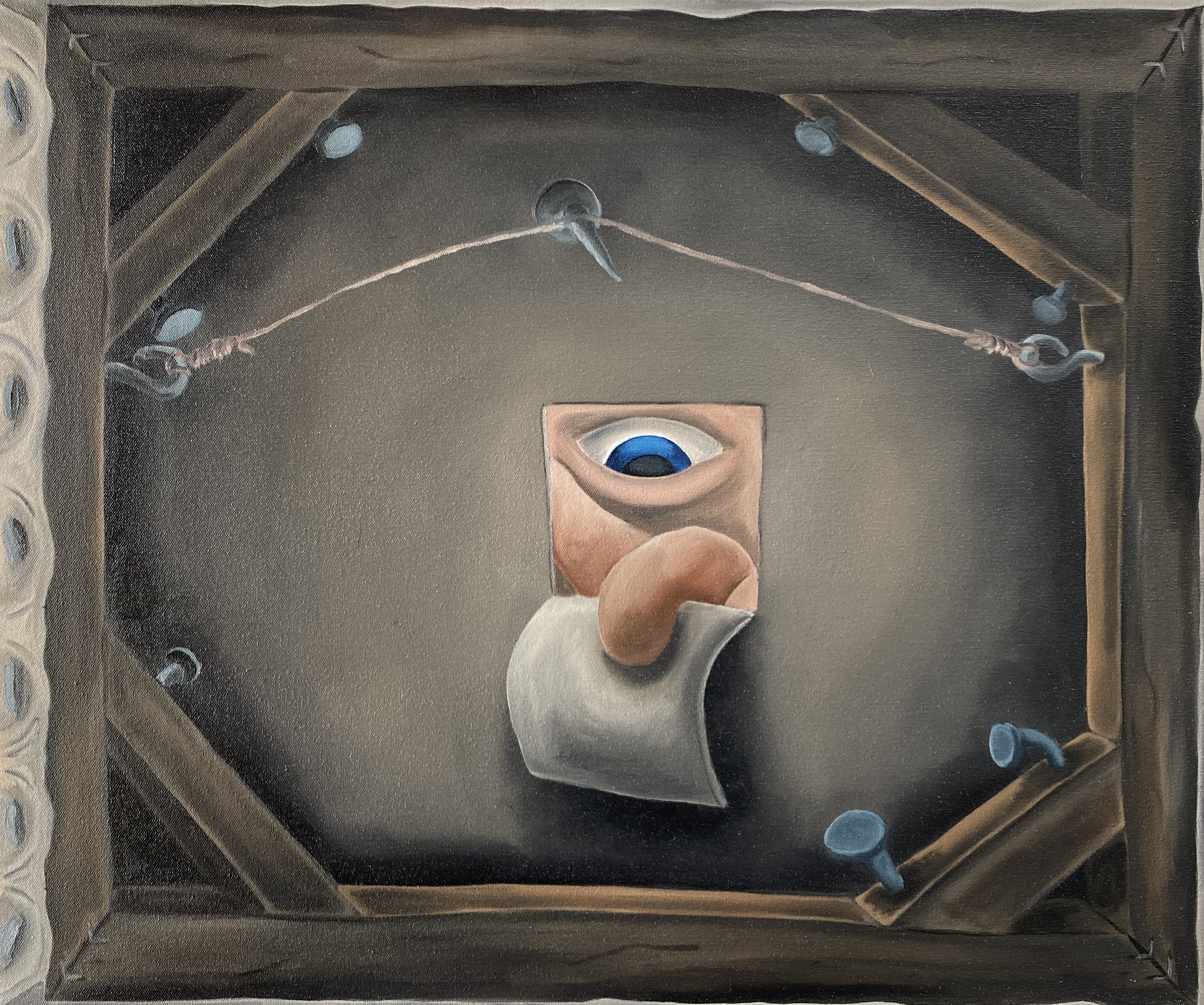 Wizard of flaws, 20x24", oil on canvas, 2022