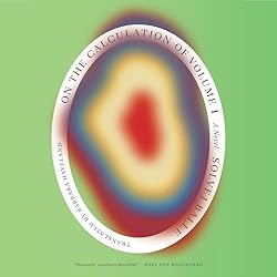 Green, white, yellow, blue, red audiobook cover of On the Calculation of Volume (I)