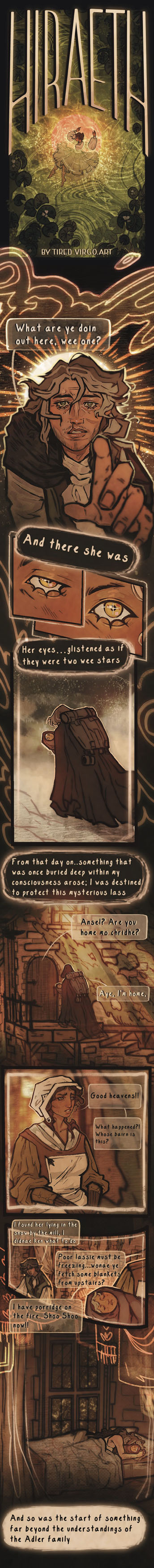 Hiraeth  Digital Illustration, 7&rdquo; x 69&rdquo; , 2022