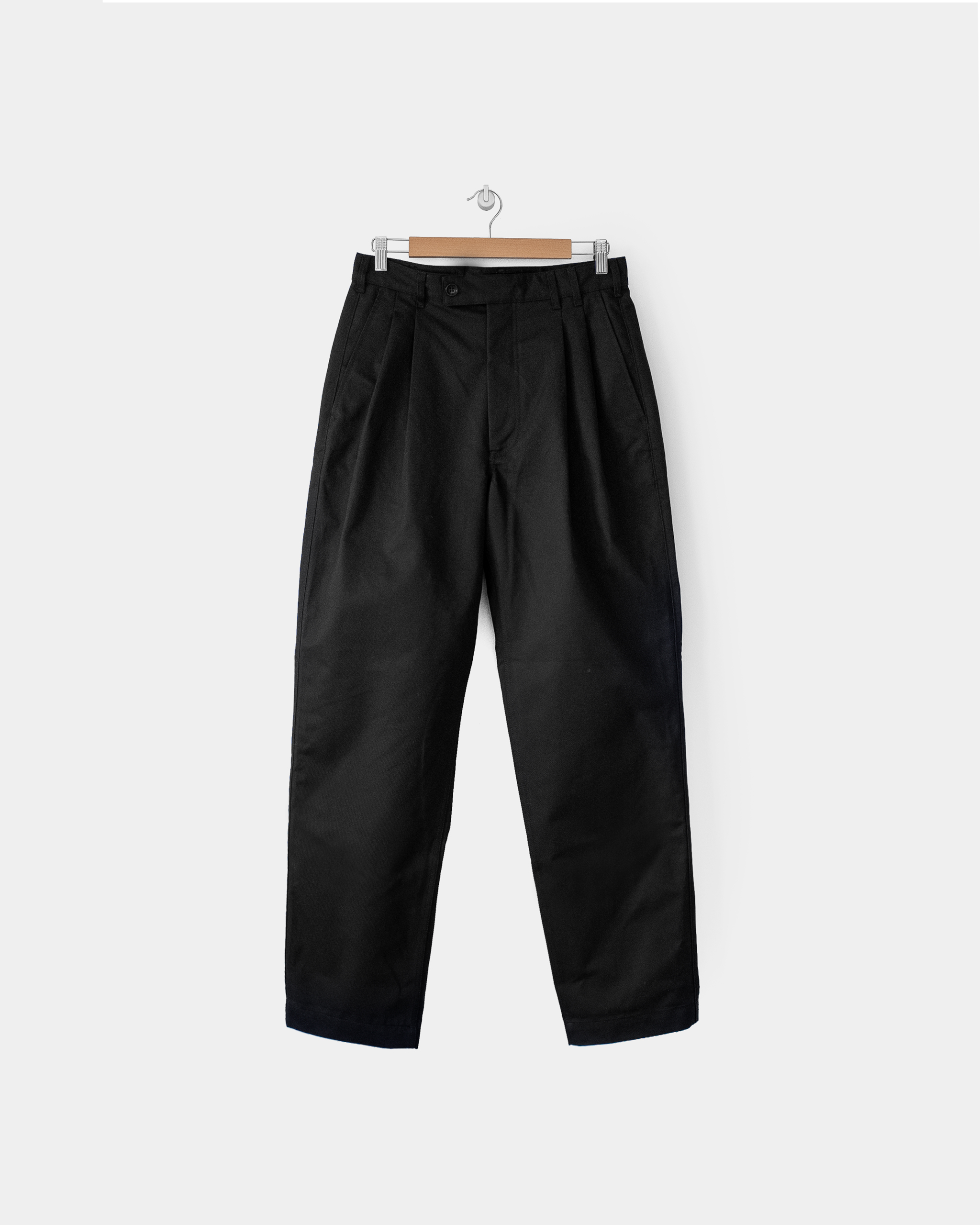 Straightforward Pant - Black Cotton Drill - James Coward