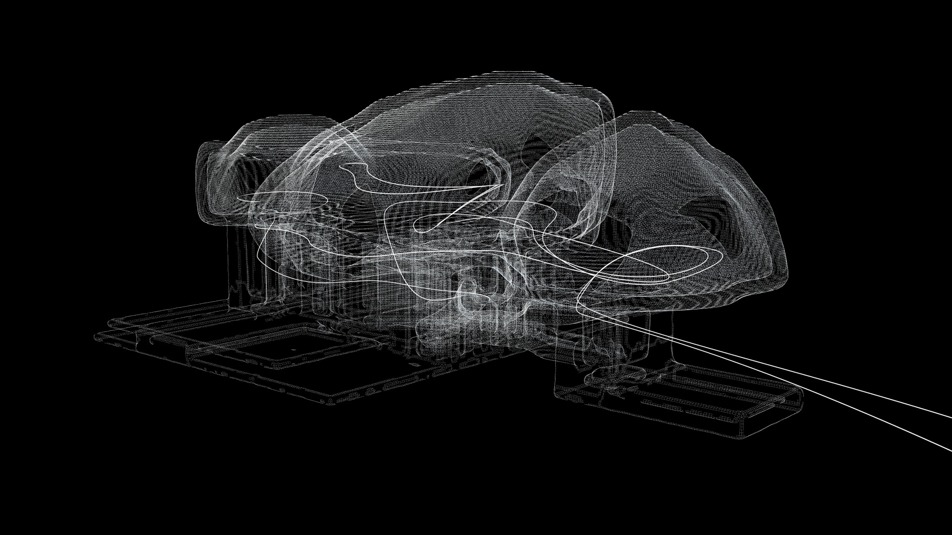 model and path, X-ray