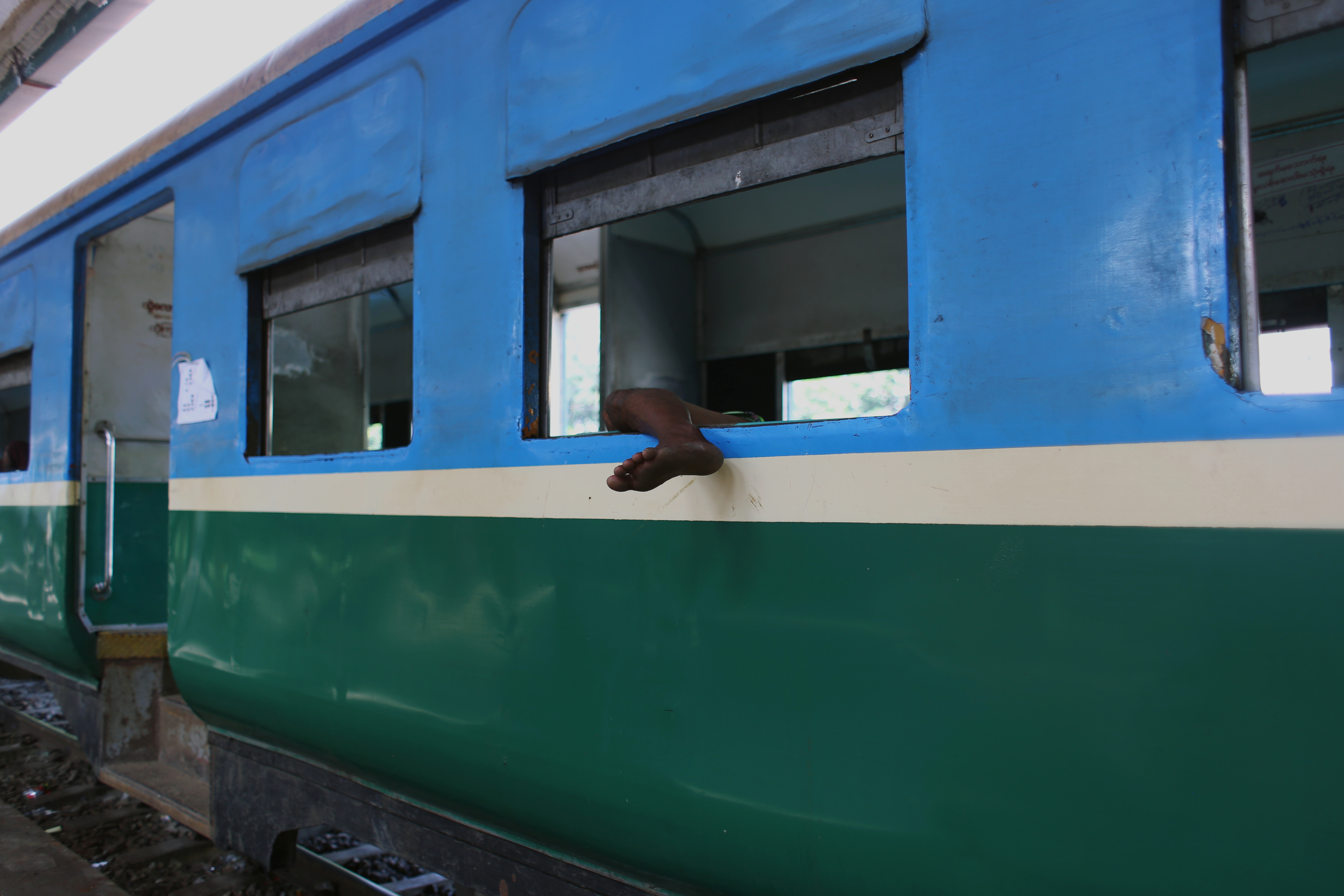 Another loop complete, the train disgorges back at Yangon Central Station save for those left dozing in the humid air.