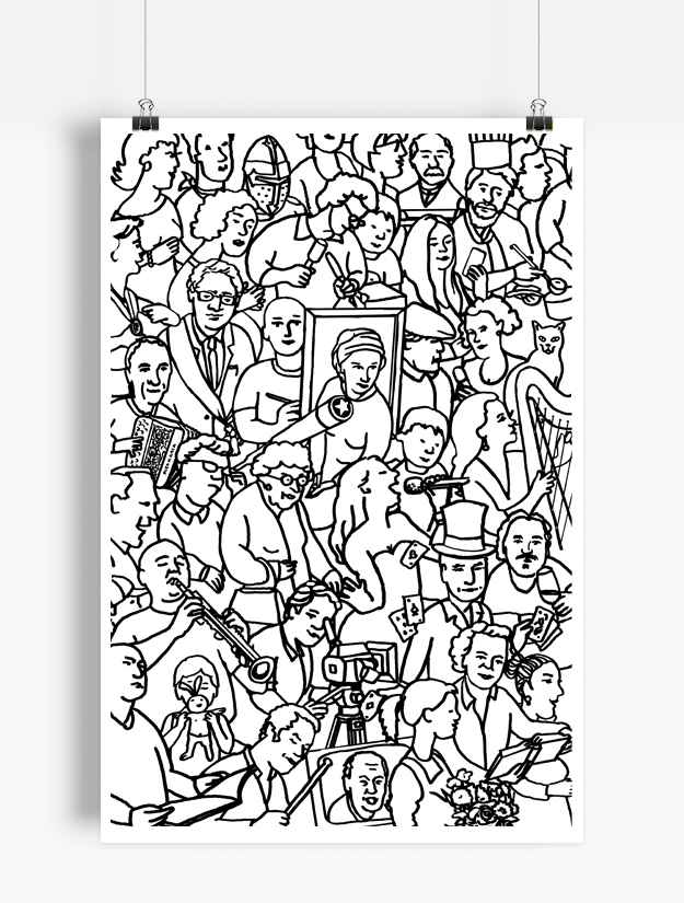 Dessin préparatoire pour une affiche du 106