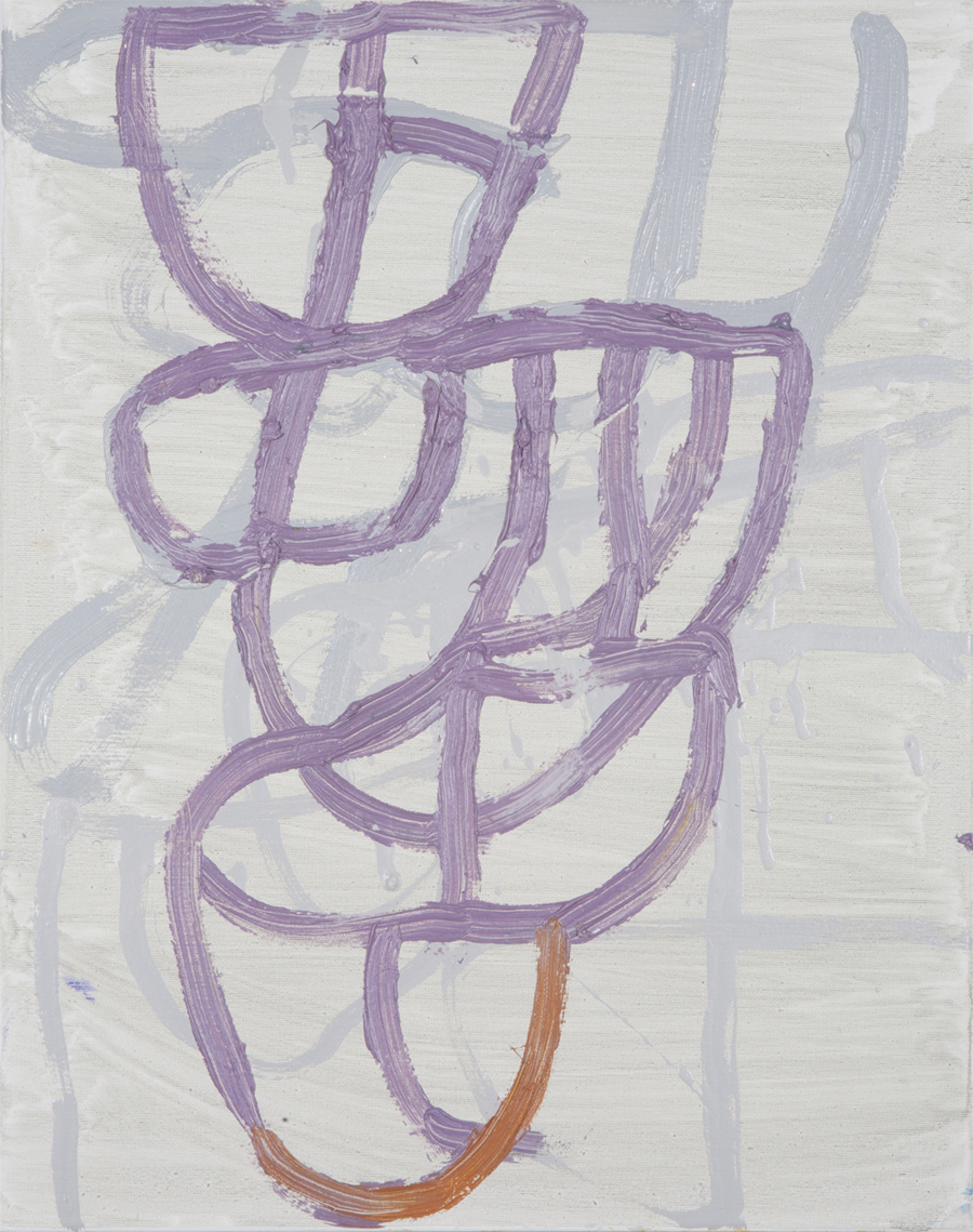 Untitled, 2011, oil on canvas with crystallina, 20x16 in