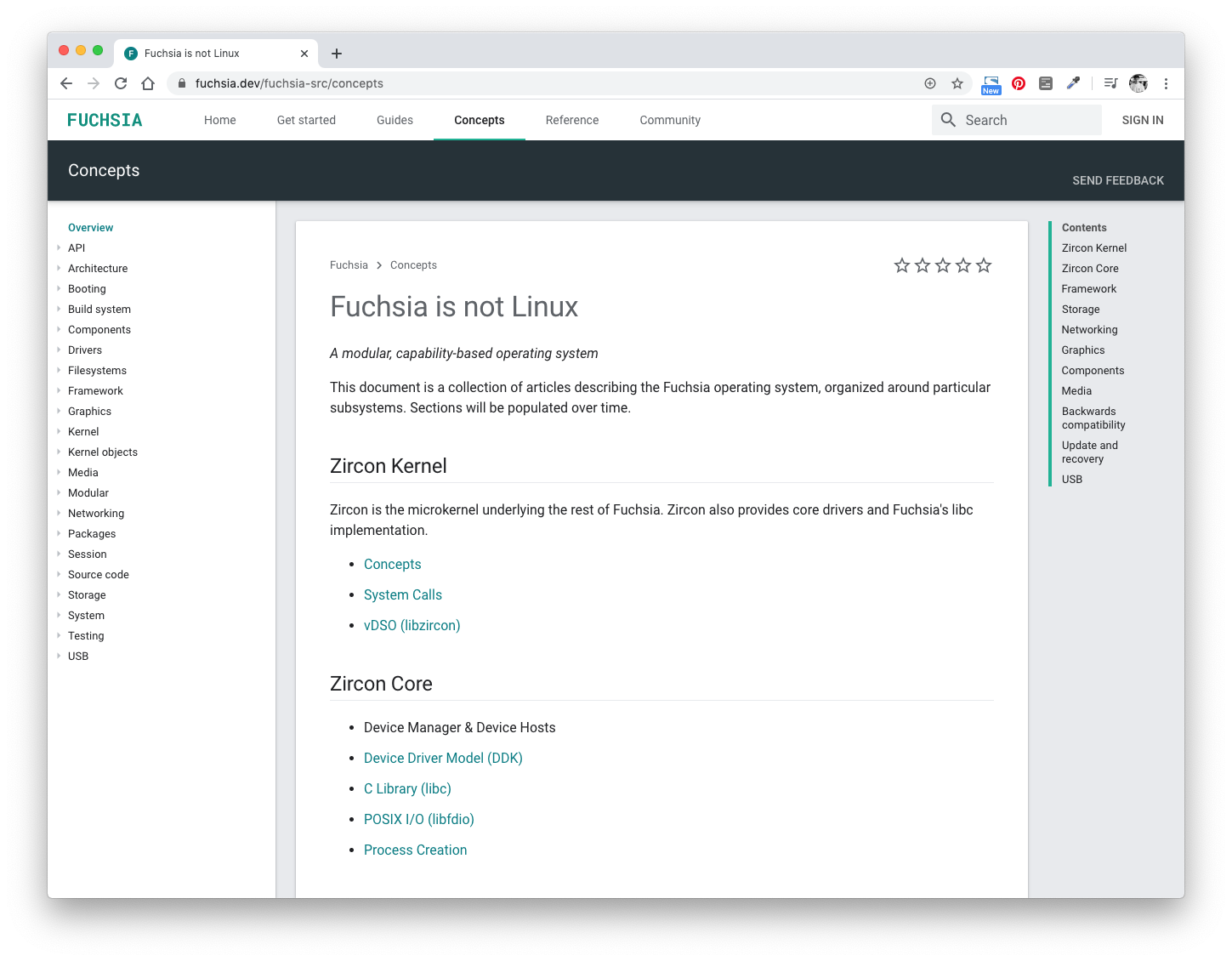 Fuchsia Dev Site (FYI only)