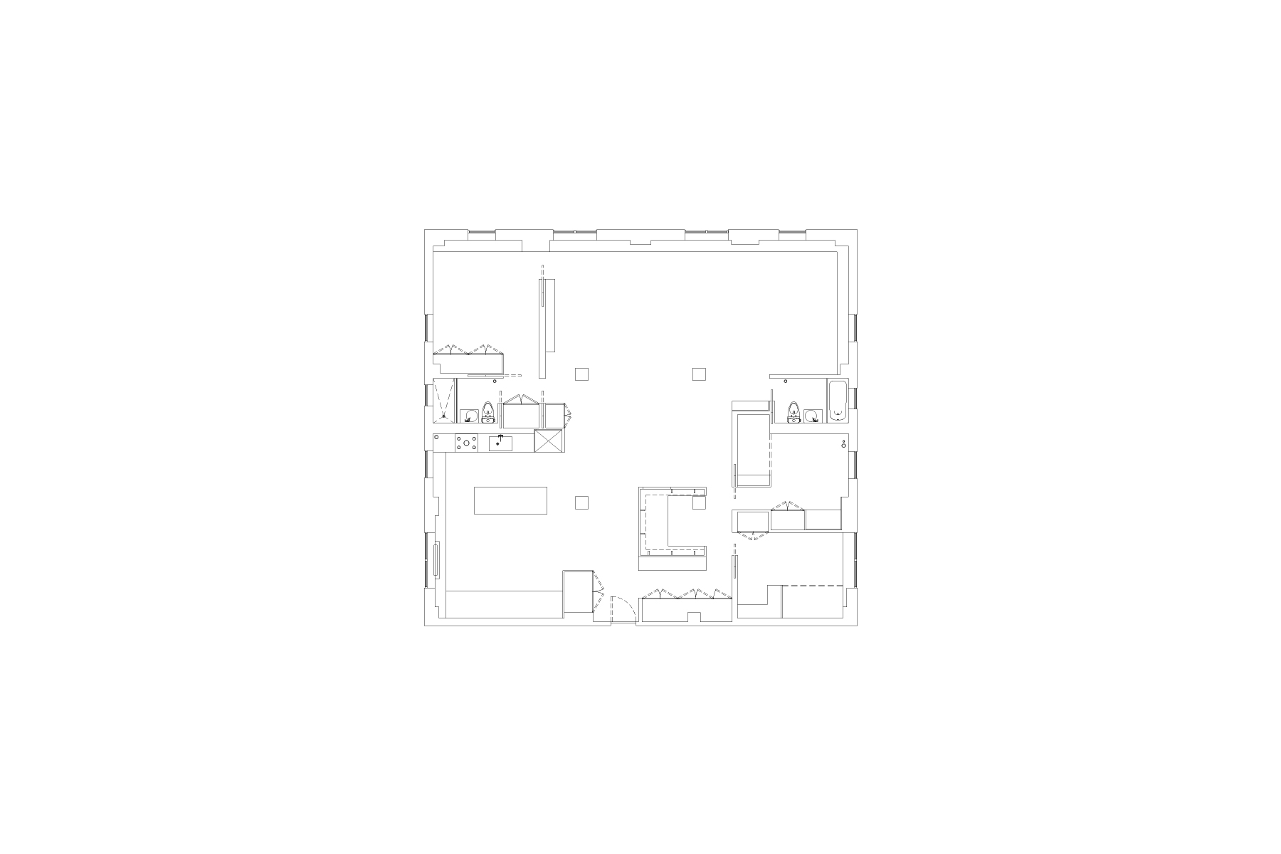 ● Floor plan / Lower East Side Apartment / Davies Toews / Role: Project Manager / New York, NY (2016-18)
